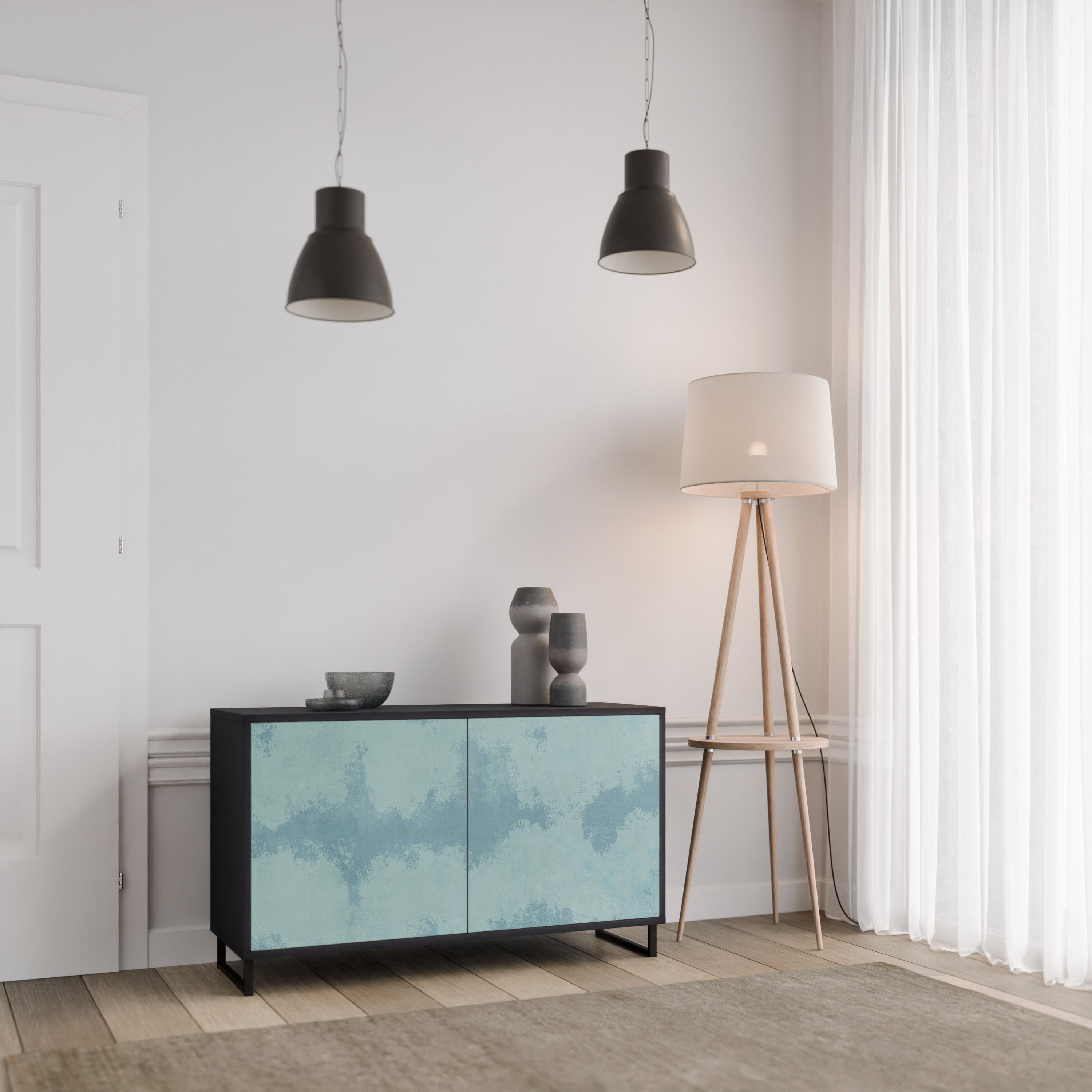 SKY WASH Komoda 2-drzwiowa korpus Czarny