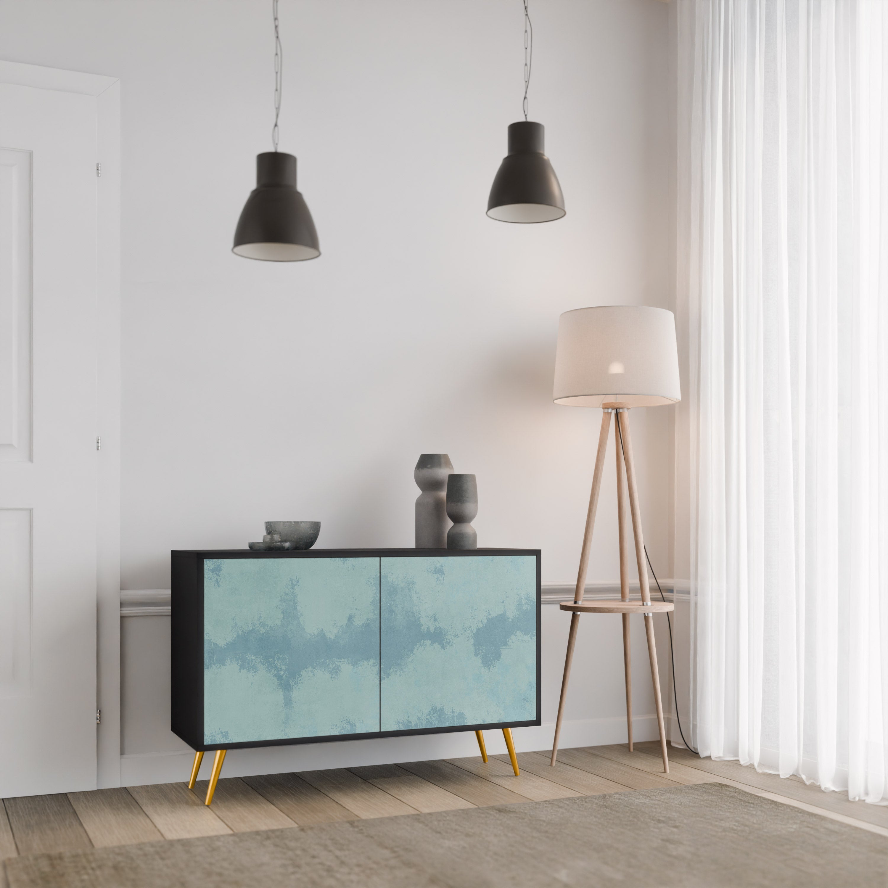 SKY WASH Komoda 2-drzwiowa korpus Czarny