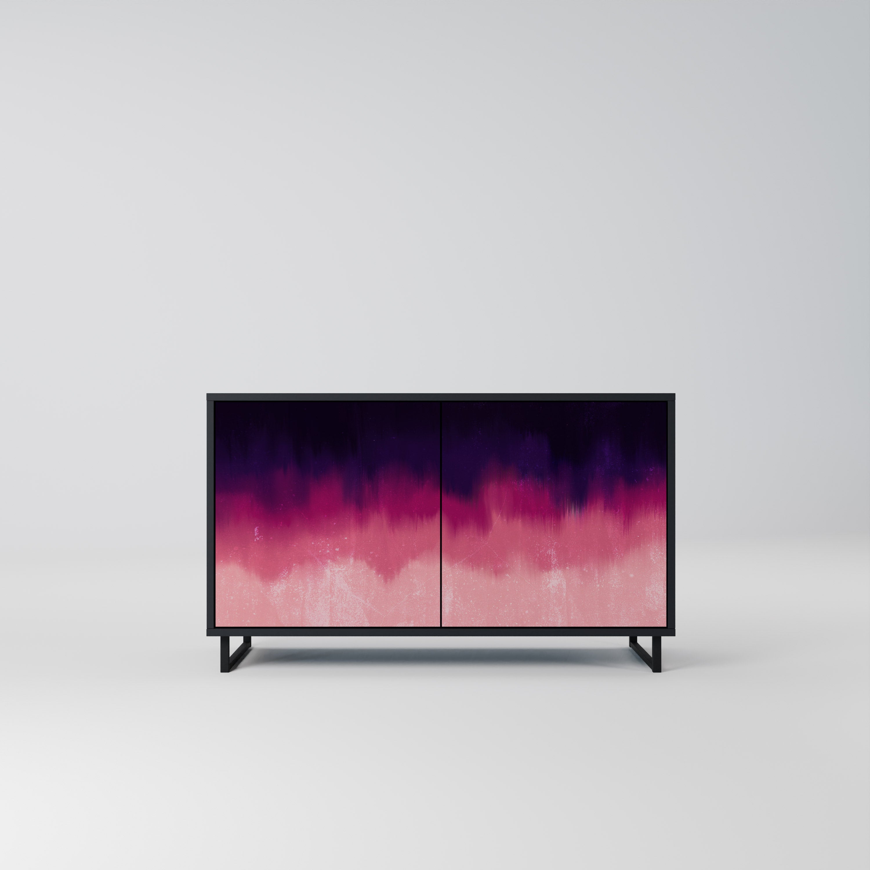 AURORA BOREALIS Komoda 2-drzwiowa korpus Czarny