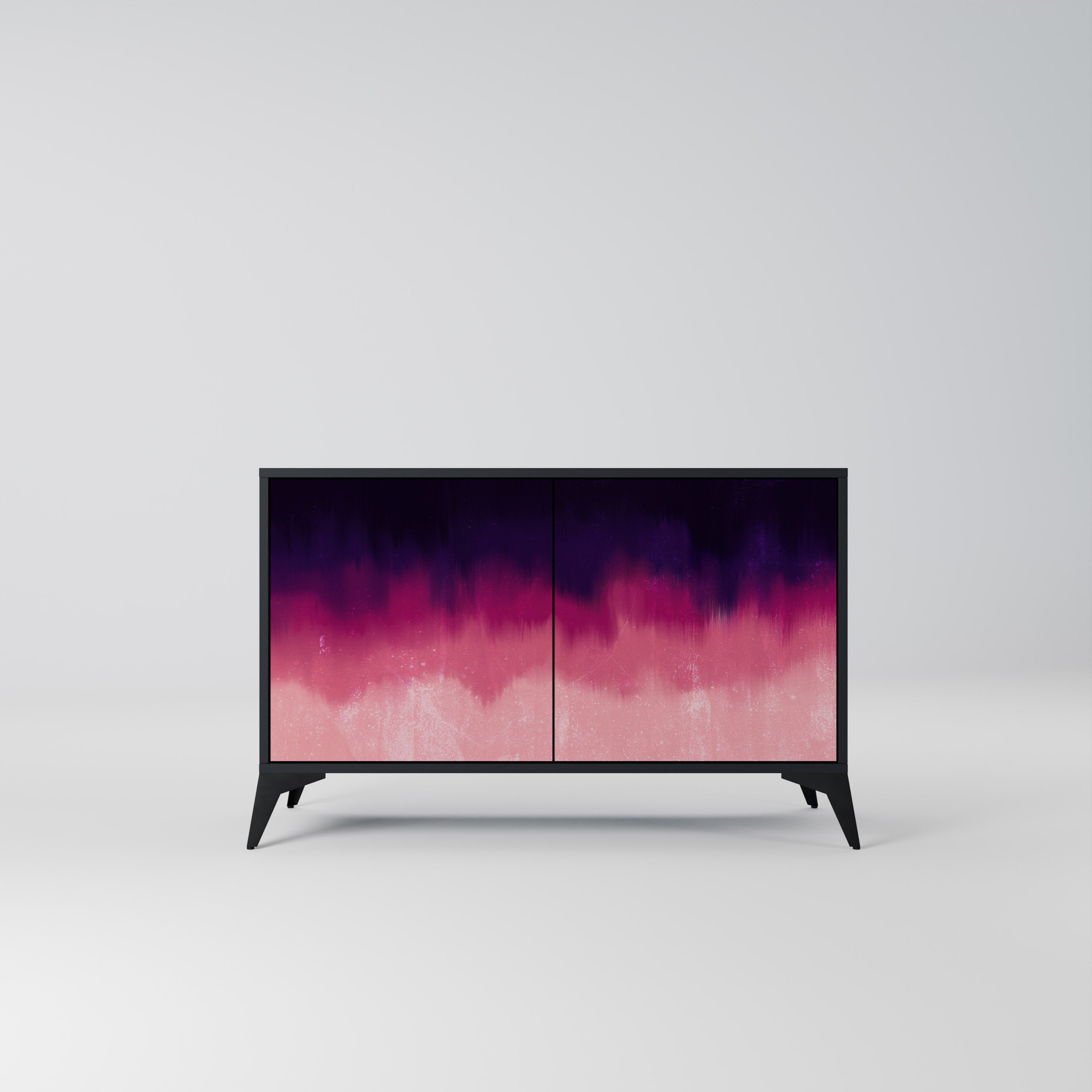 AURORA BOREALIS Komoda 2-drzwiowa korpus Czarny