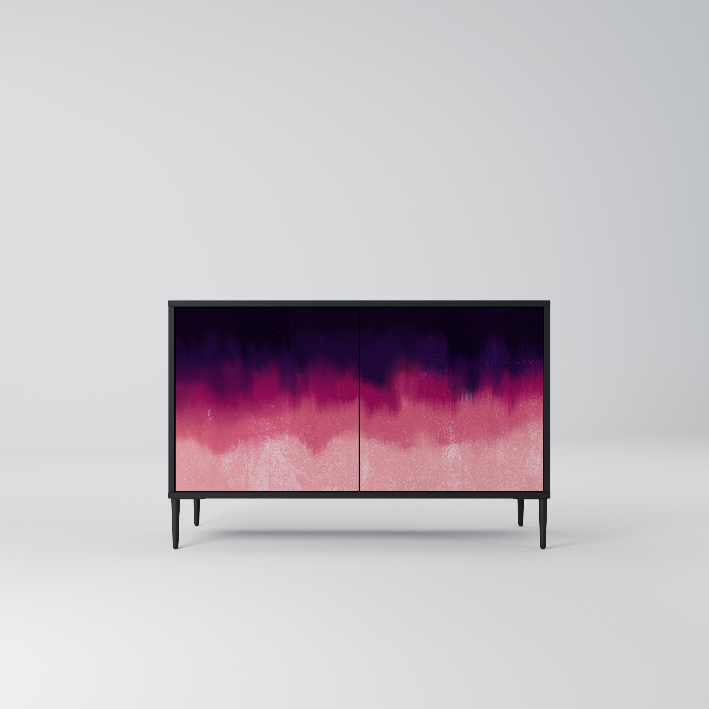 AURORA BOREALIS Komoda 2-drzwiowa korpus Czarny
