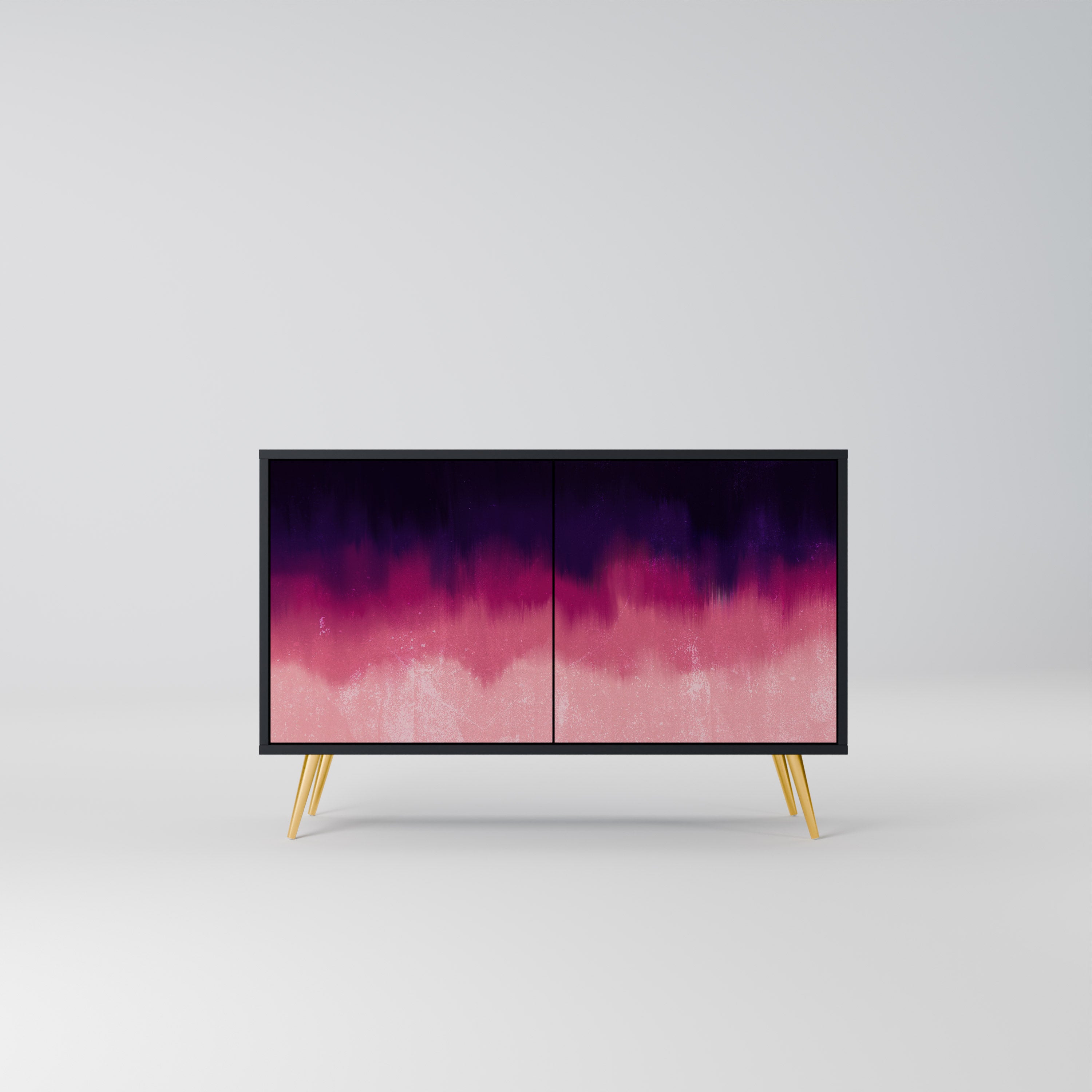 AURORA BOREALIS Komoda 2-drzwiowa korpus Czarny
