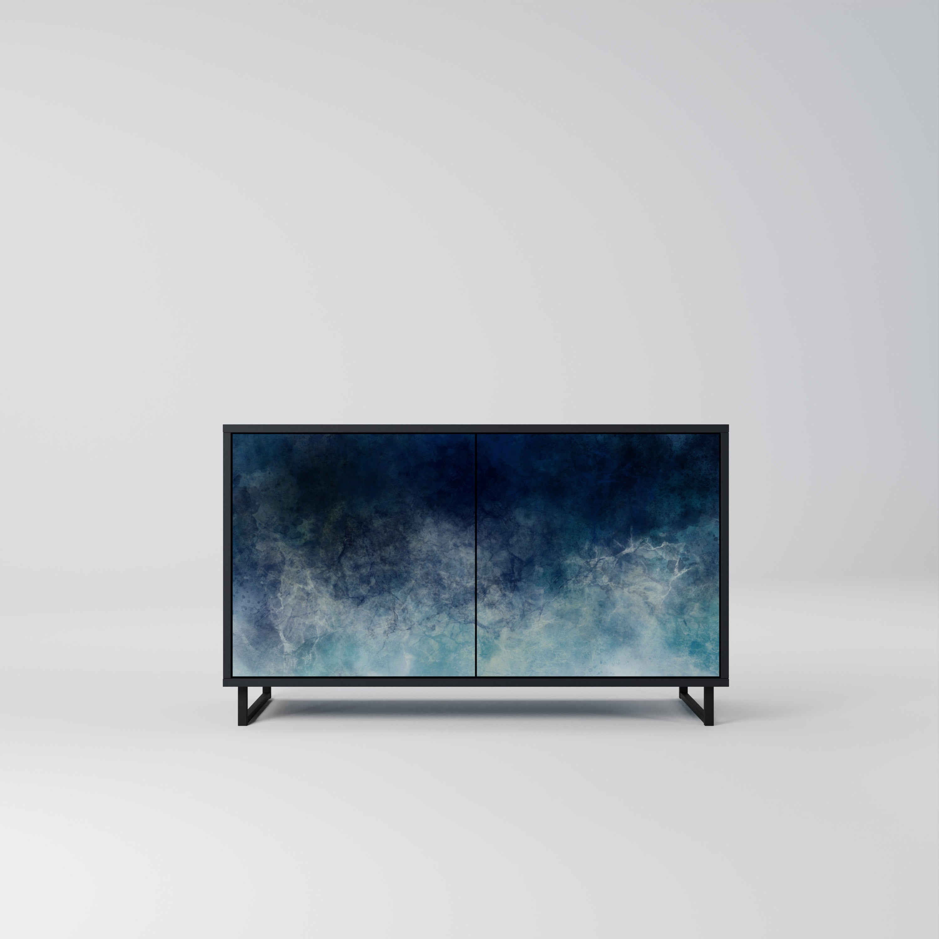 CELESTIAL FALL Komoda 2-drzwiowa korpus Czarny