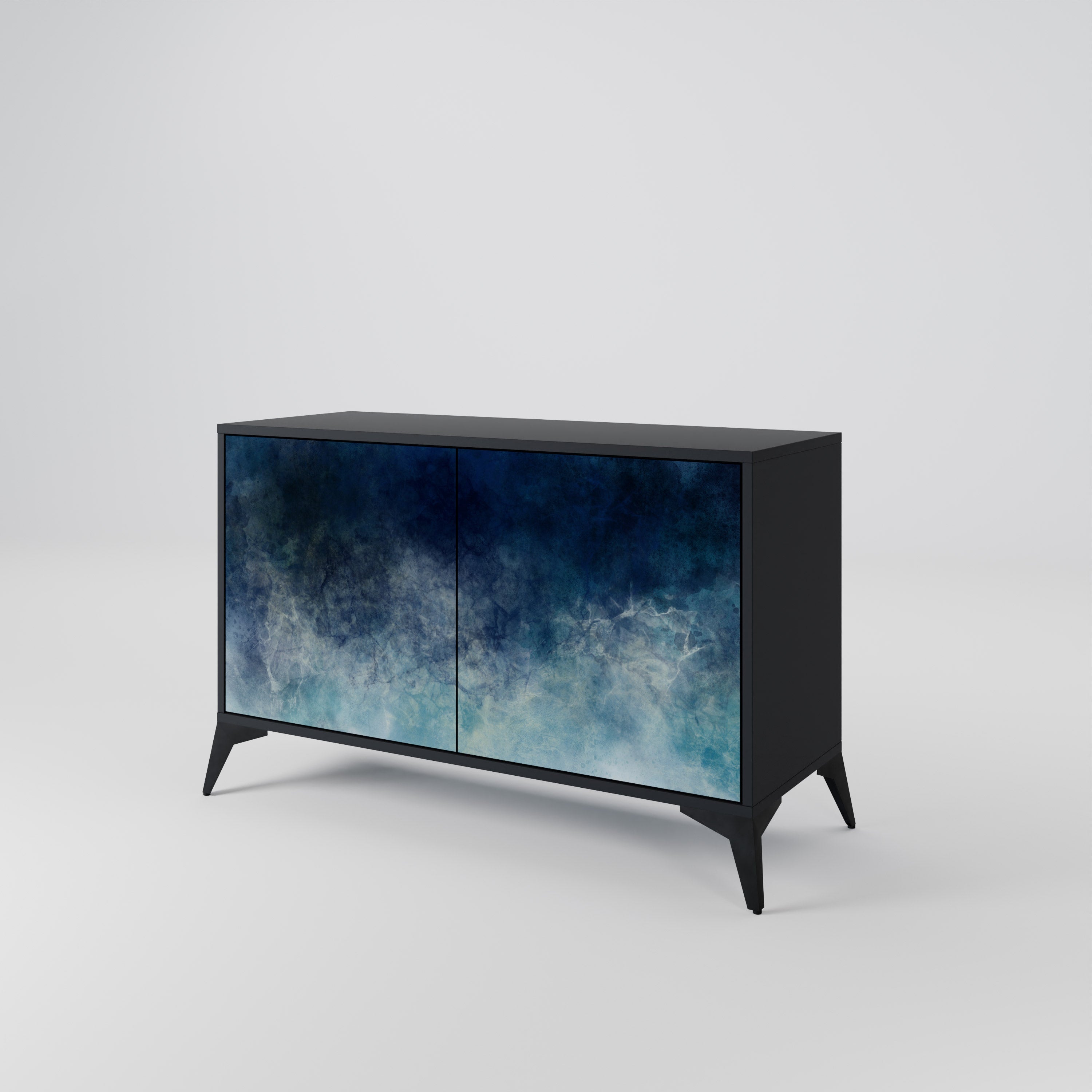 CELESTIAL FALL Komoda 2-drzwiowa korpus Czarny