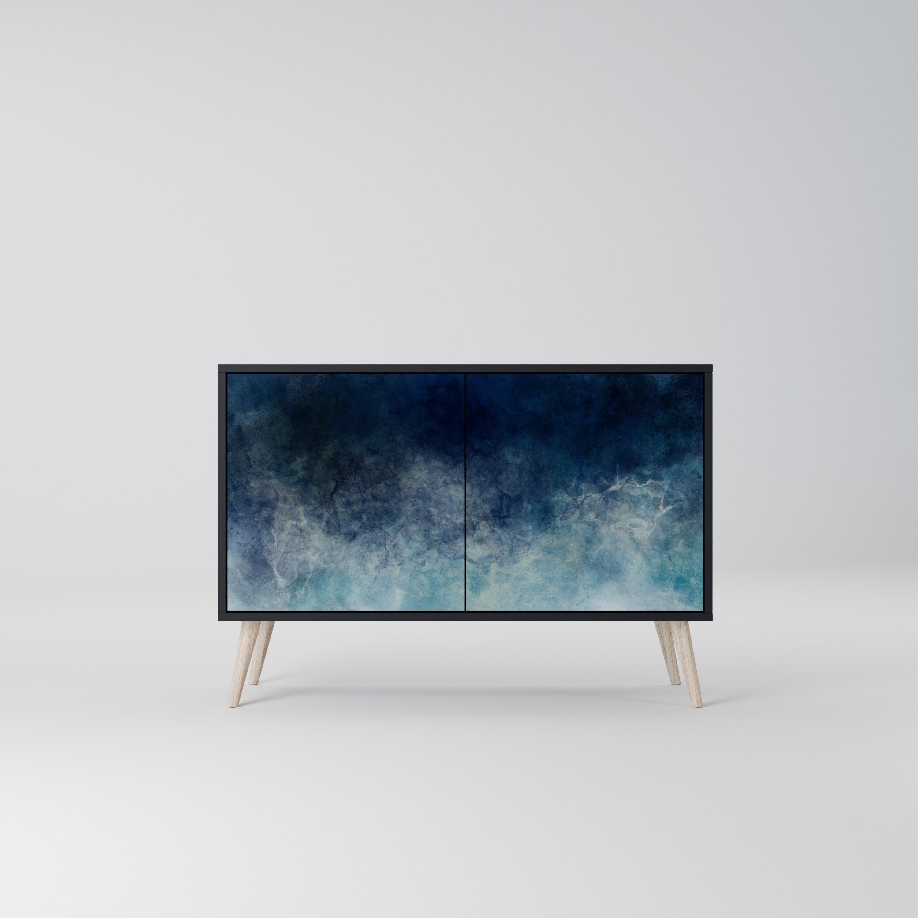 CELESTIAL FALL Komoda 2-drzwiowa korpus Czarny