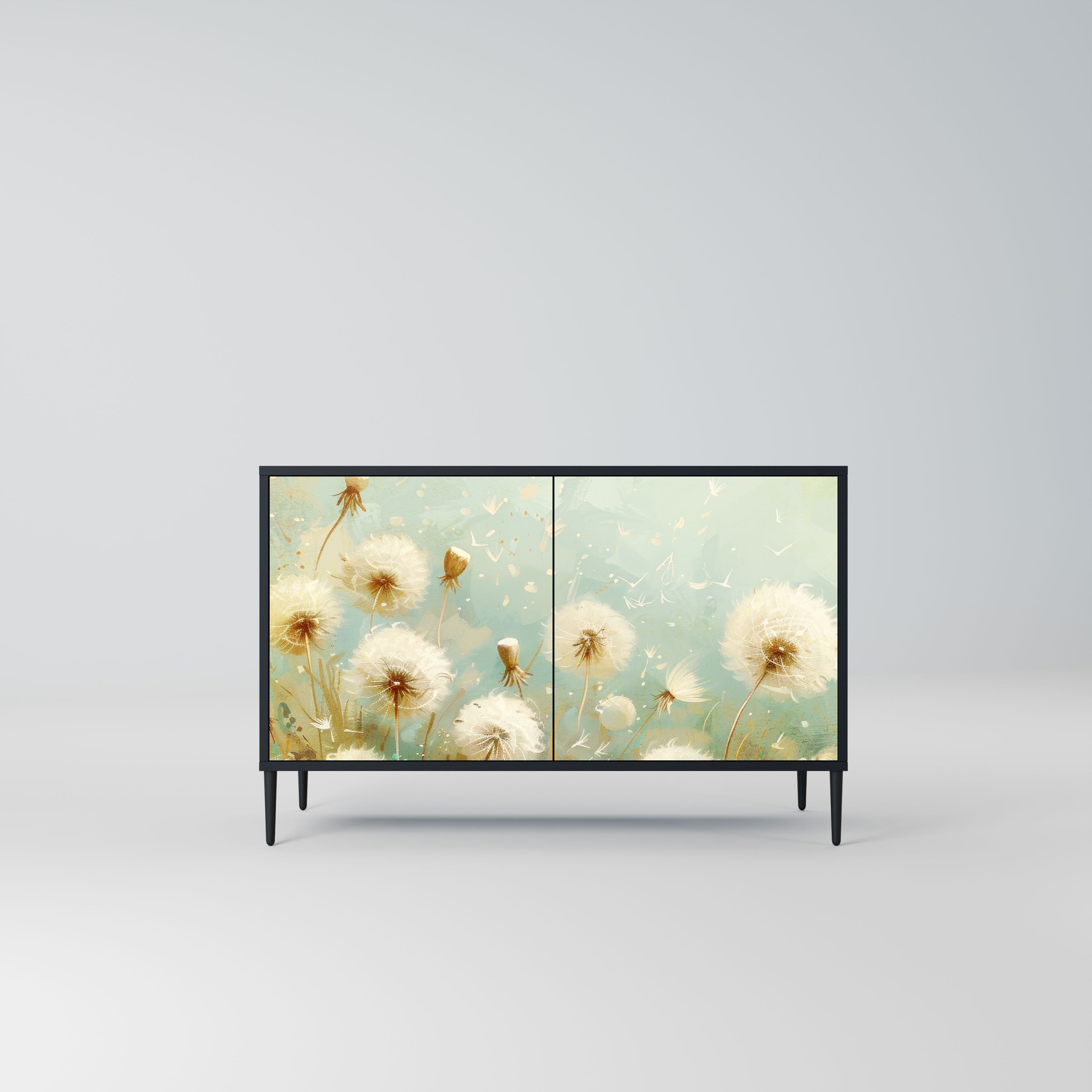 DREAMY MEADOW Komoda 2-drzwiowa korpus Czarny