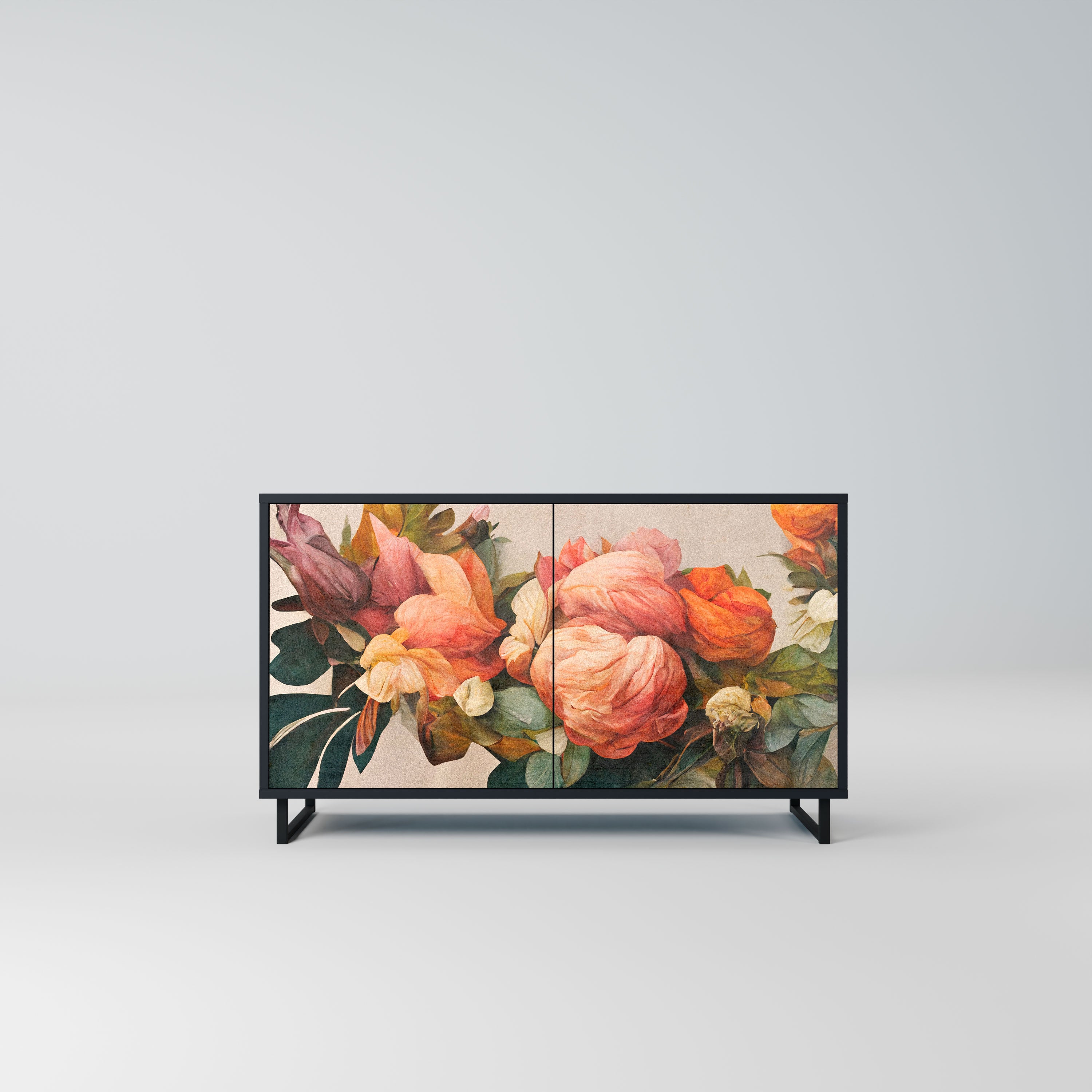 STYLISH BEAUTY Komoda 2-drzwiowa korpus Czarny
