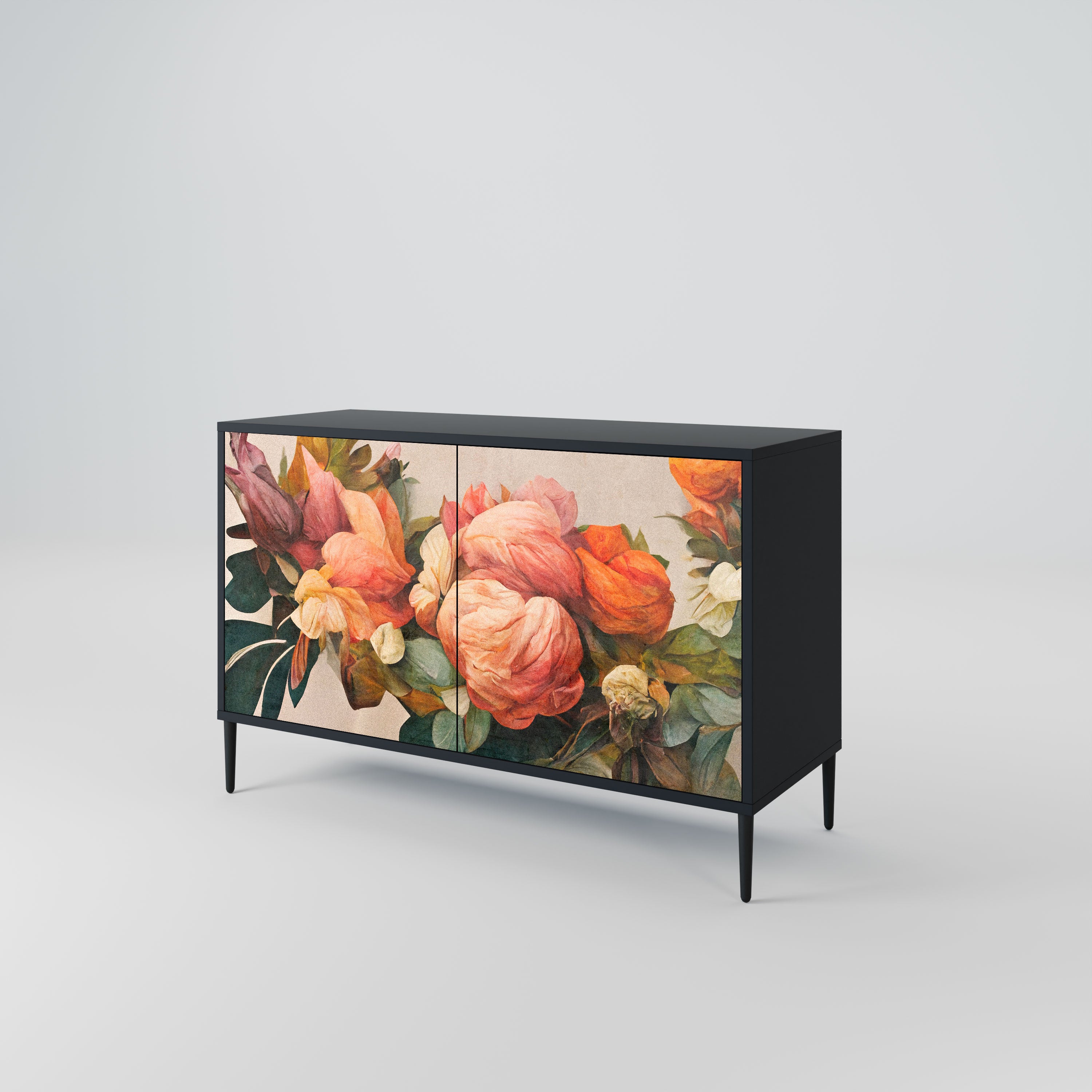 STYLISH BEAUTY Komoda 2-drzwiowa korpus Czarny