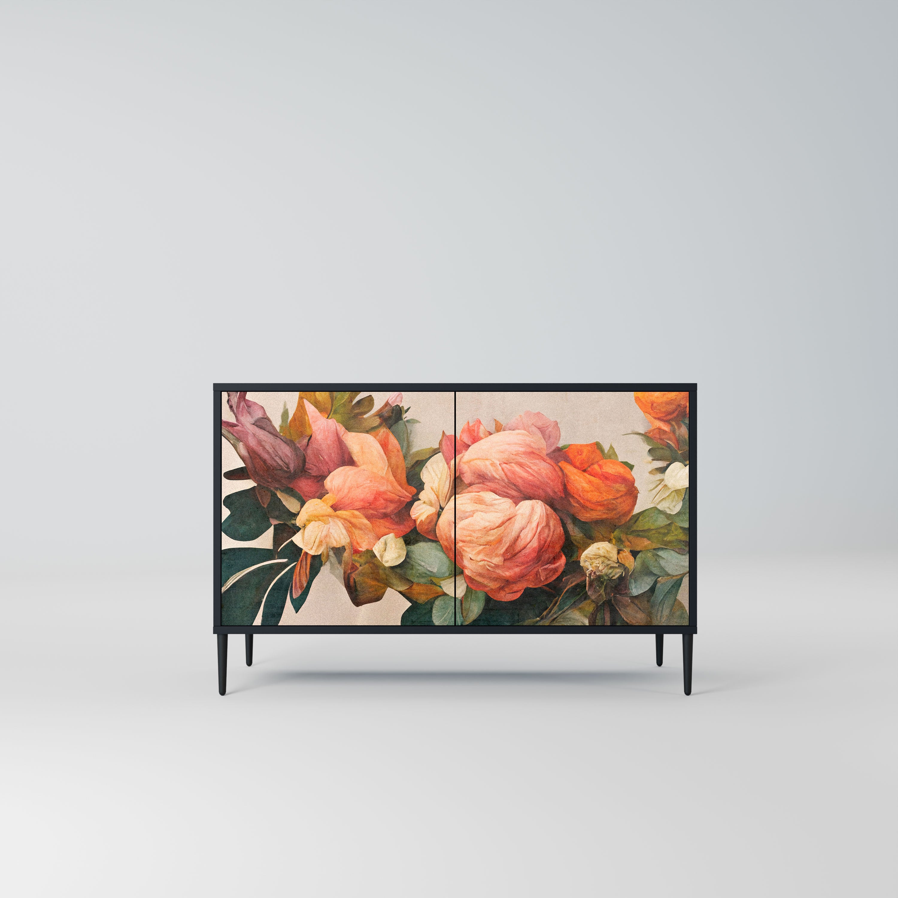 STYLISH BEAUTY Komoda 2-drzwiowa korpus Czarny