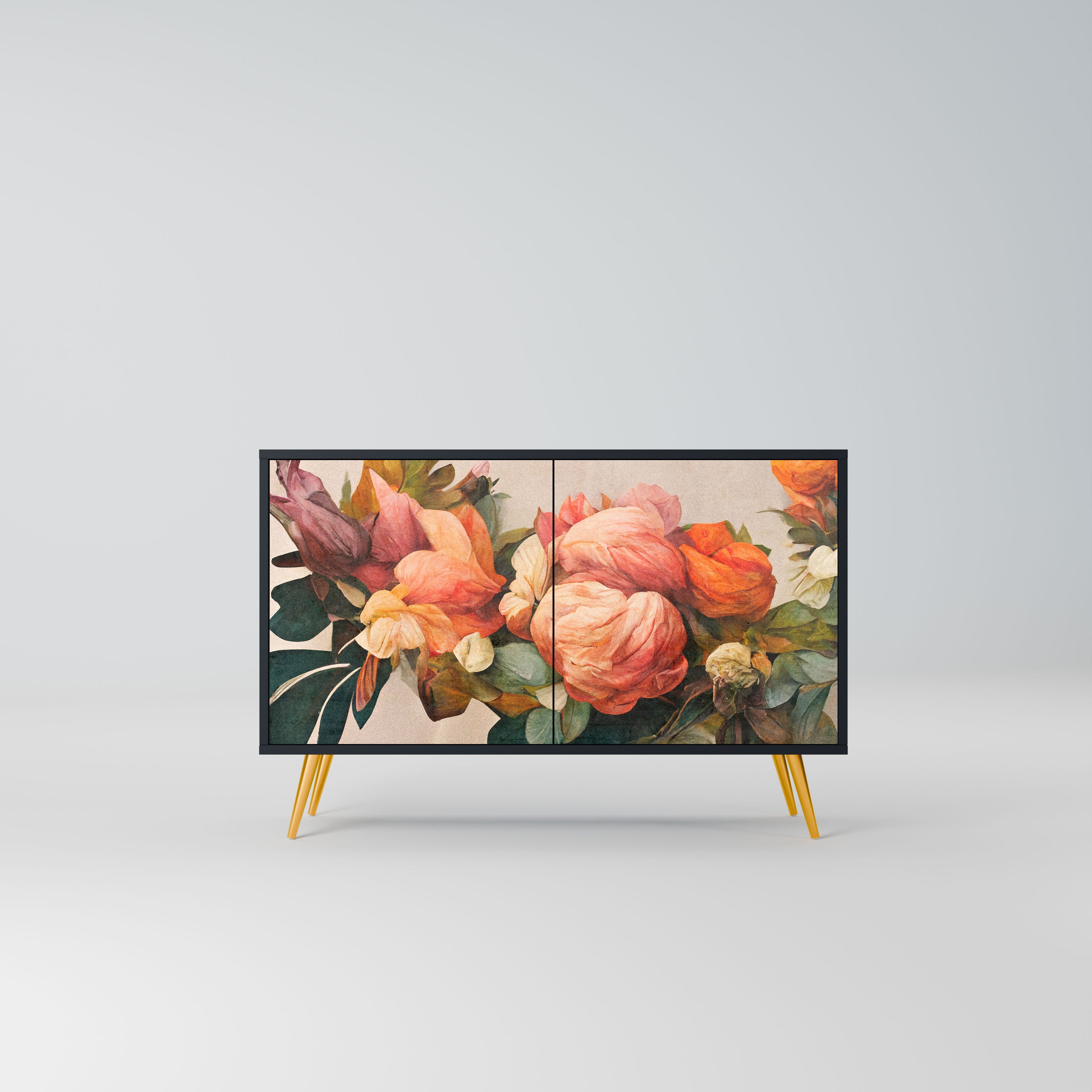 STYLISH BEAUTY Komoda 2-drzwiowa korpus Czarny