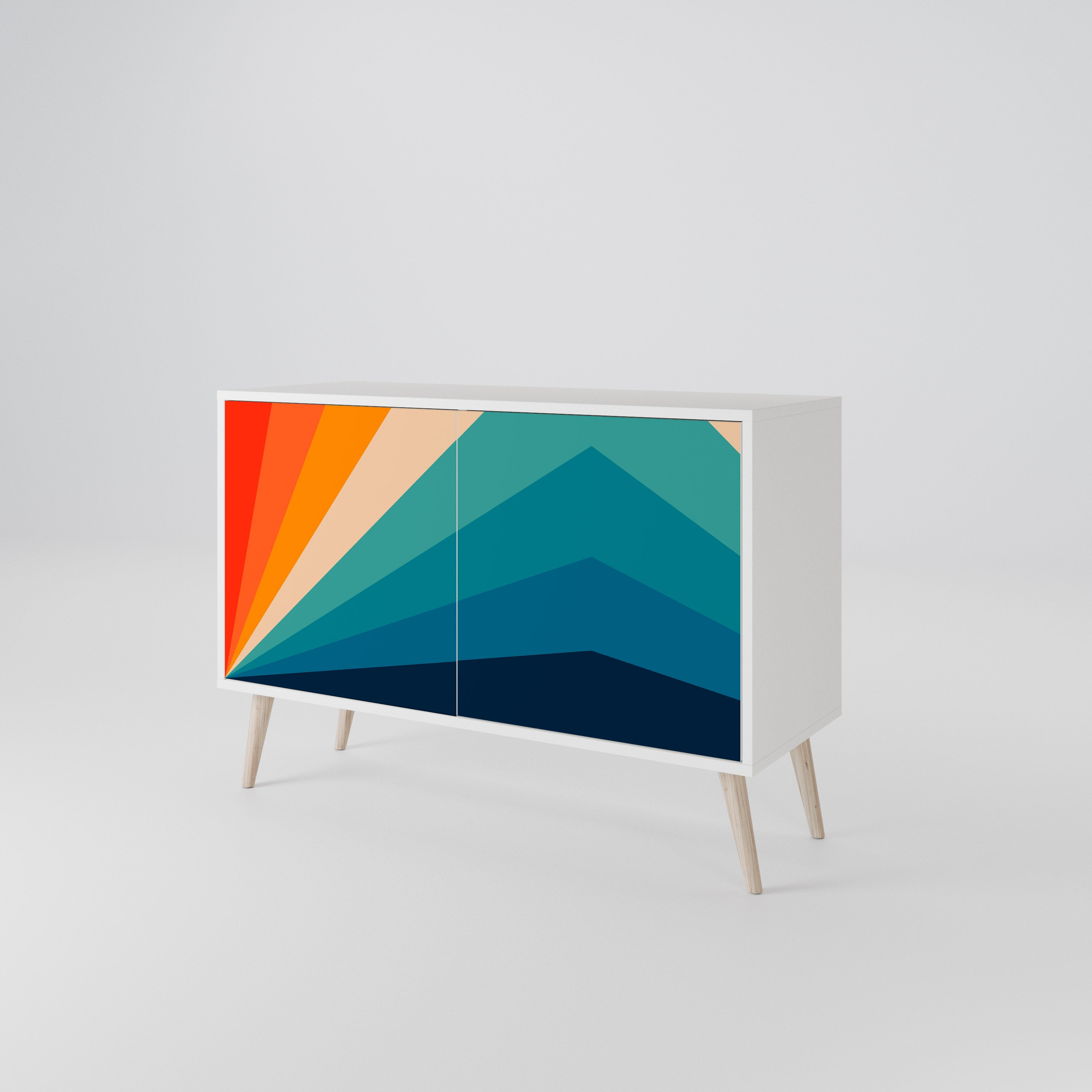 PRISM CONCUSSION Komoda 2-drzwiowa korpus Biały