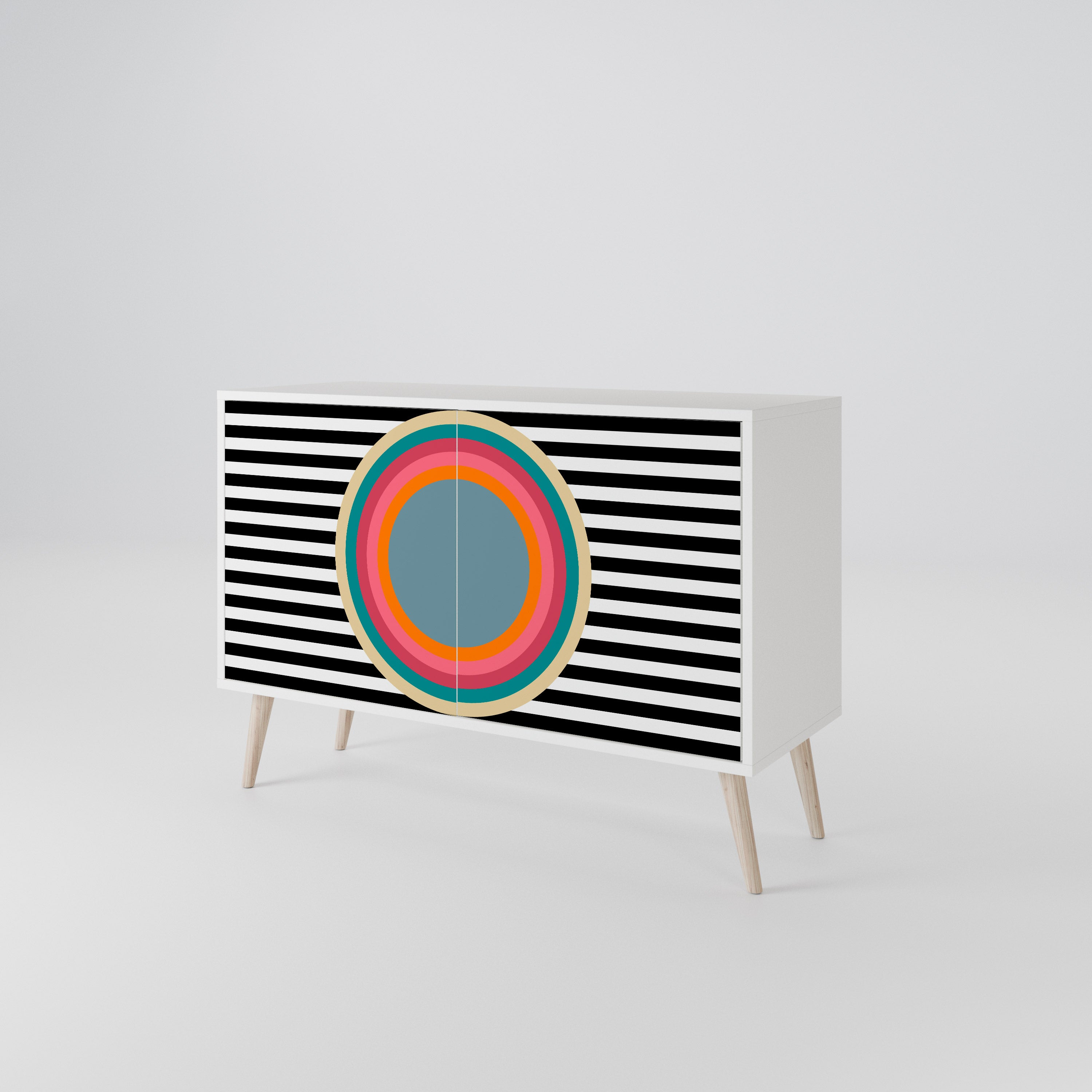 SPECTRA SHOWCASE Komoda 2-drzwiowa korpus Biały