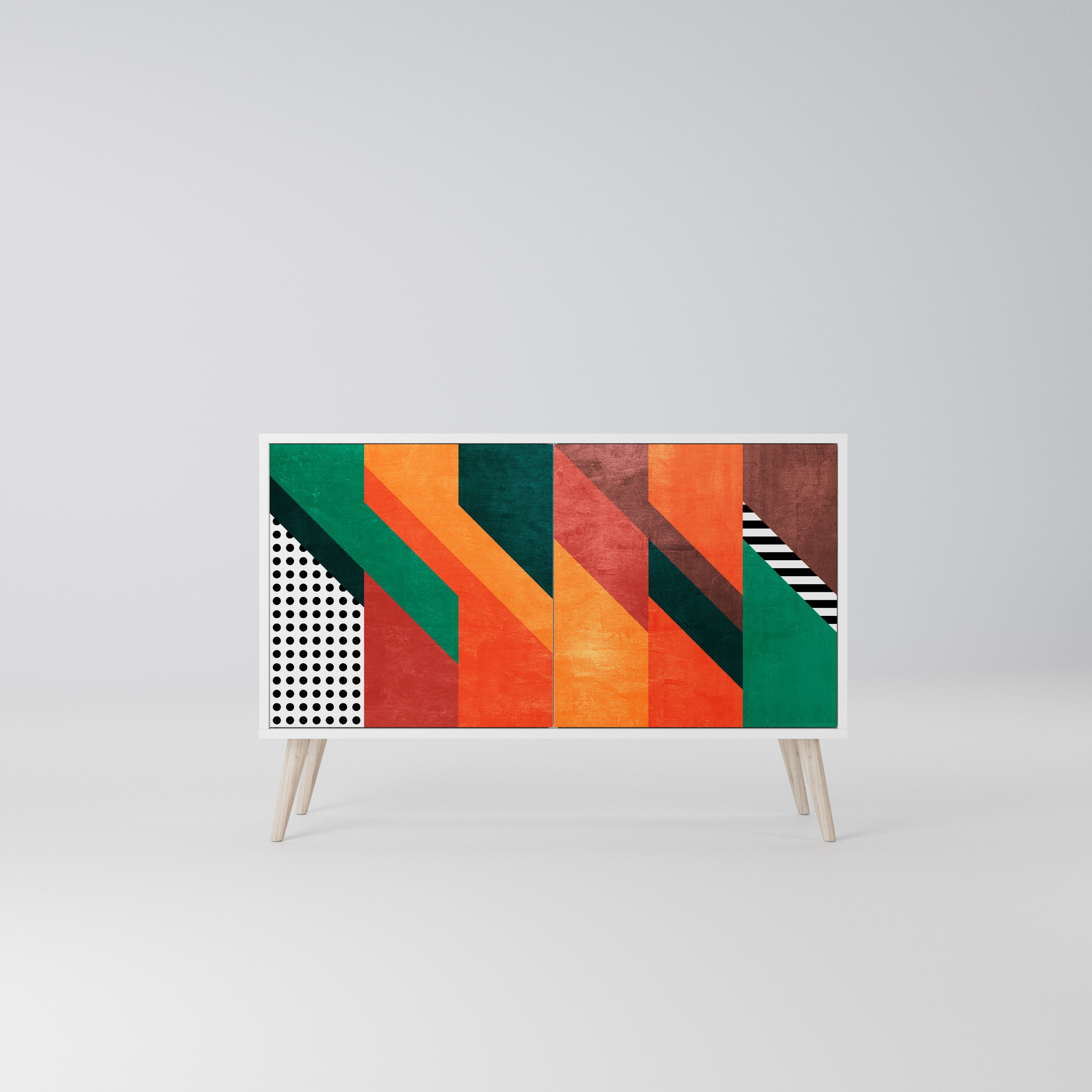 MAKESHIFT ARTISTRY Komoda 2-drzwiowa korpus Biały