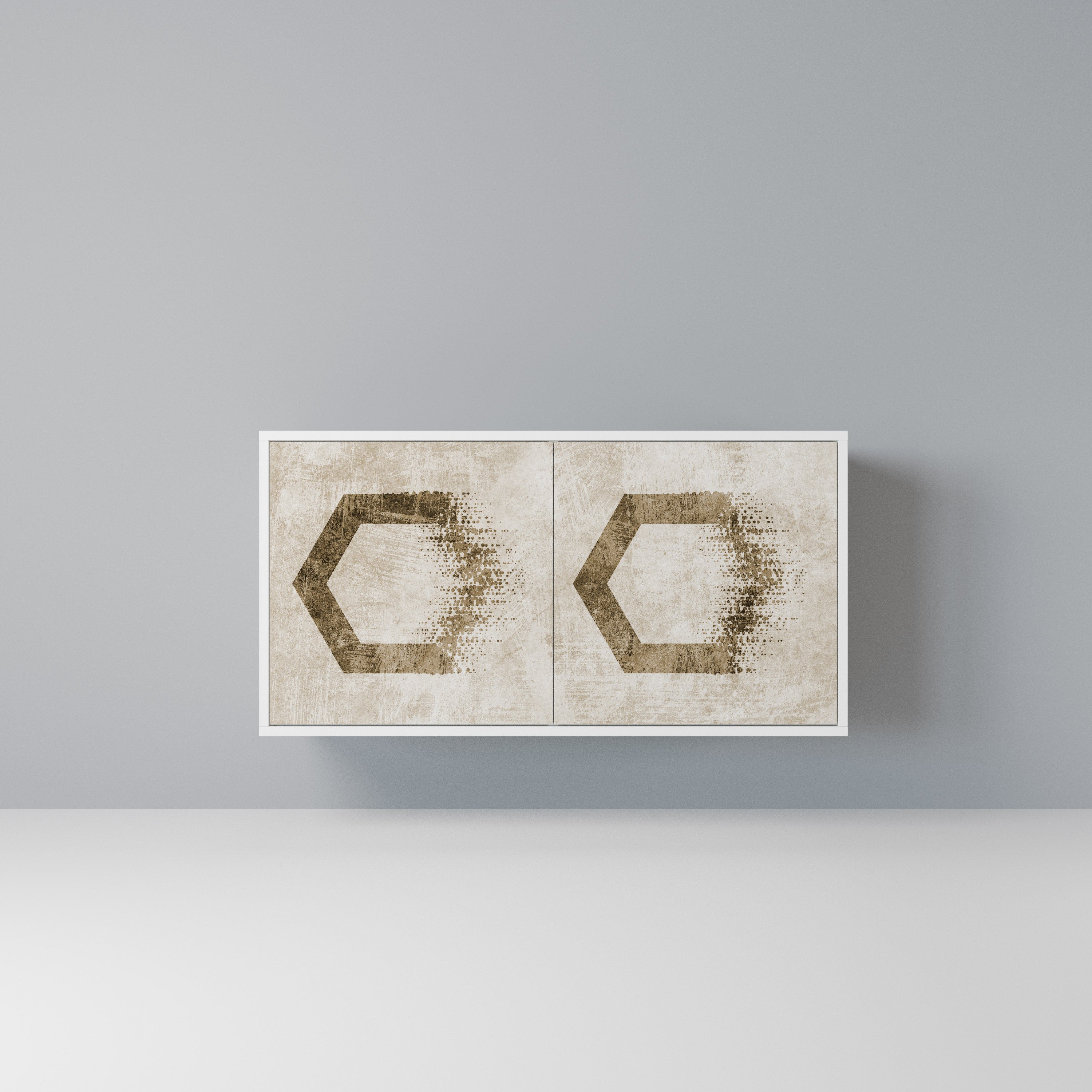 HEXAGONAL SHAPES Komoda 2-drzwiowa korpus Biały