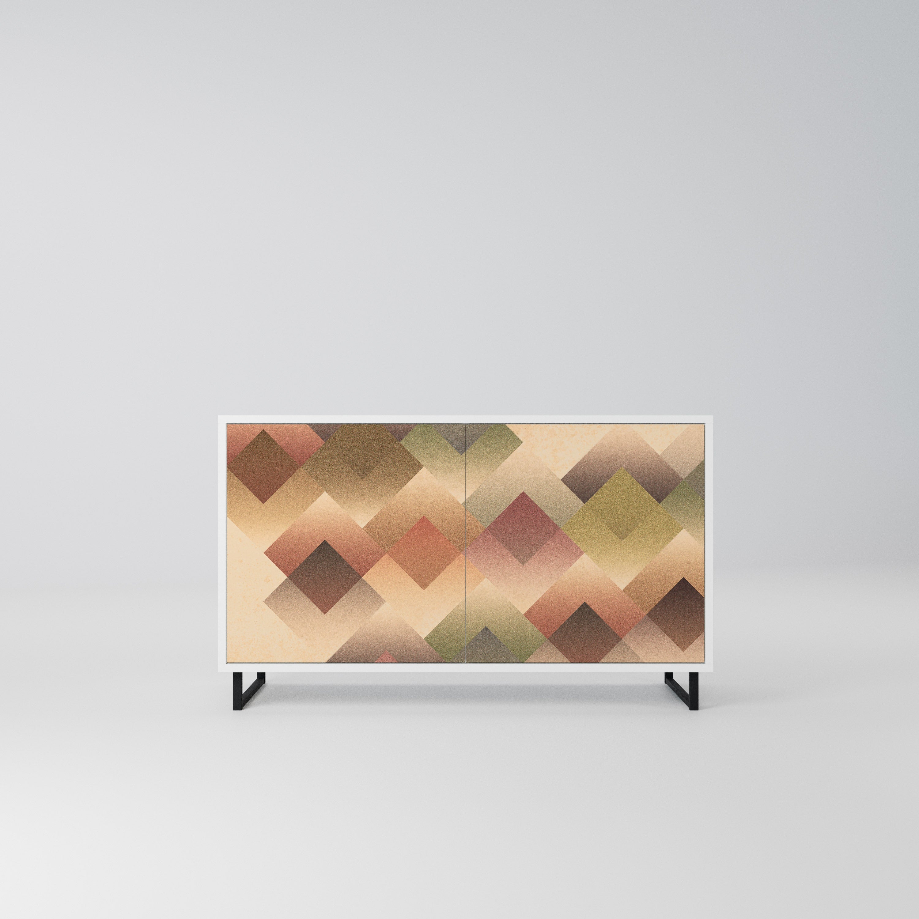 GEOMETRIC FUSION Komoda 2-drzwiowa korpus Biały