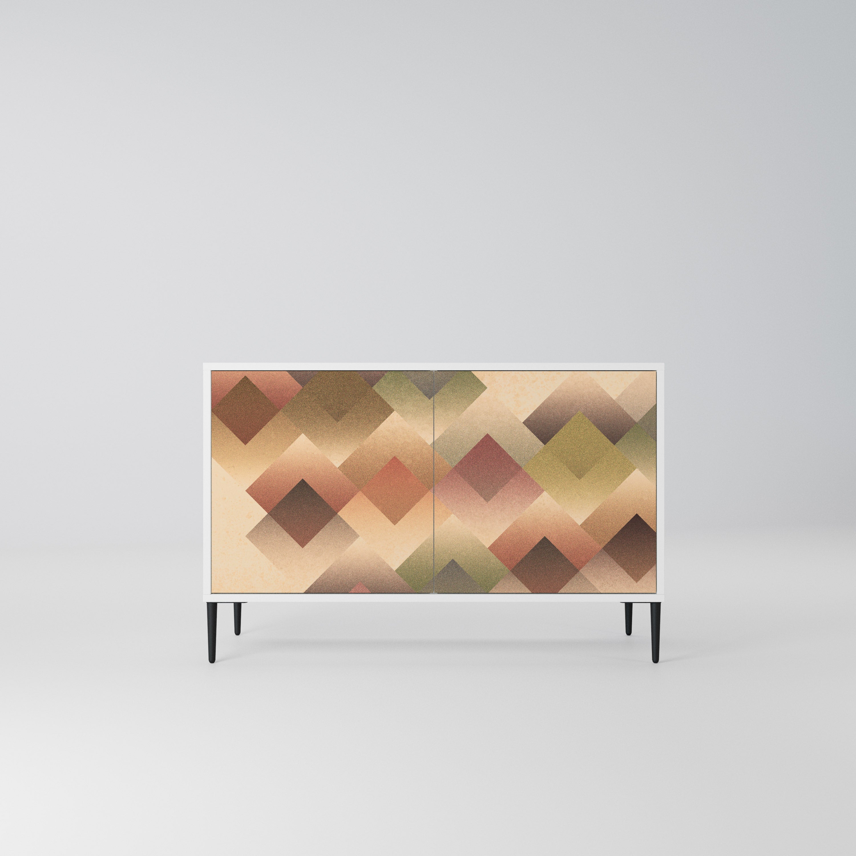 GEOMETRIC FUSION Komoda 2-drzwiowa korpus Biały