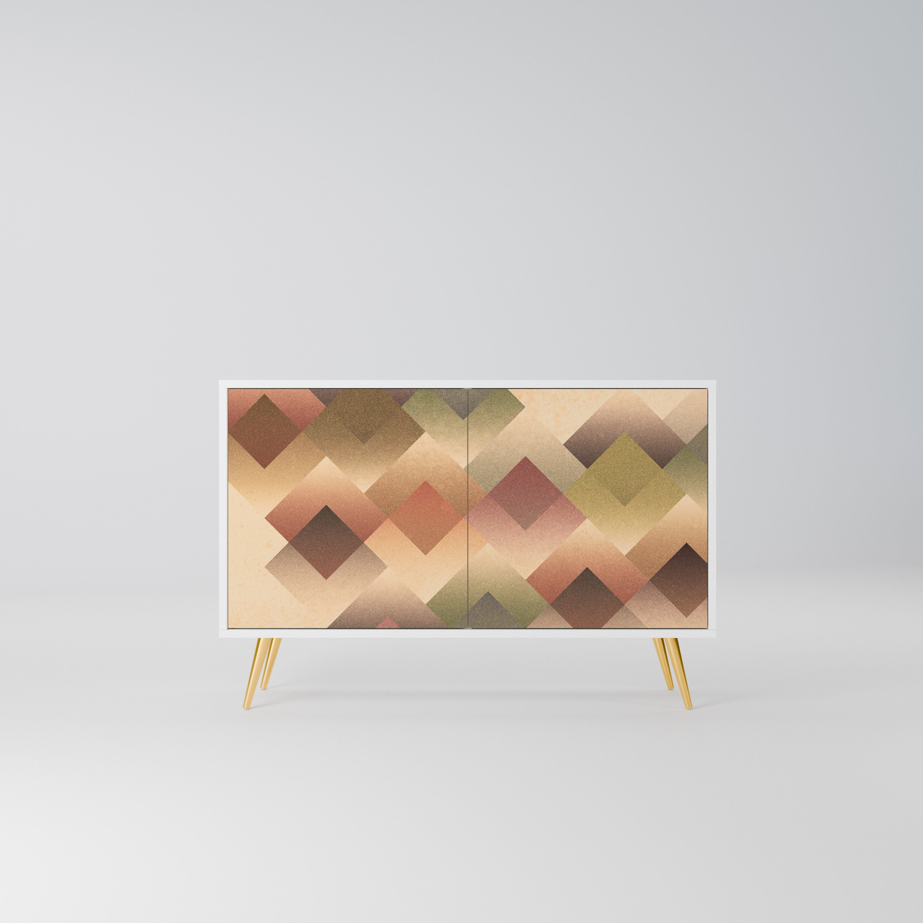 GEOMETRIC FUSION Komoda 2-drzwiowa korpus Biały