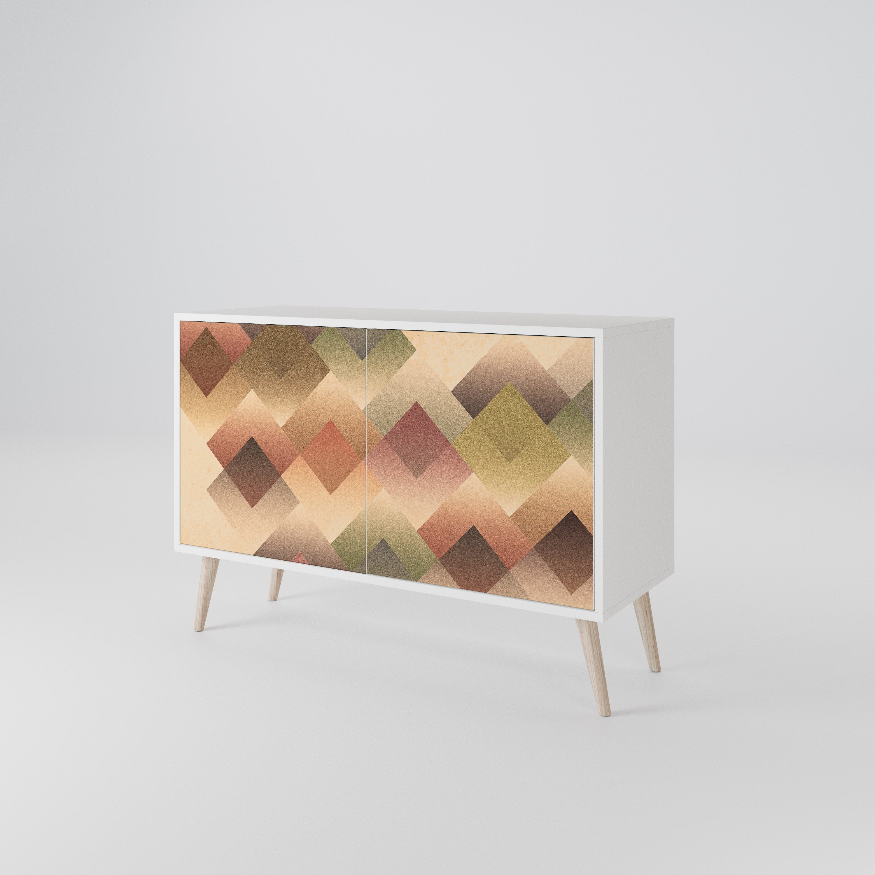 GEOMETRIC FUSION Komoda 2-drzwiowa korpus Biały