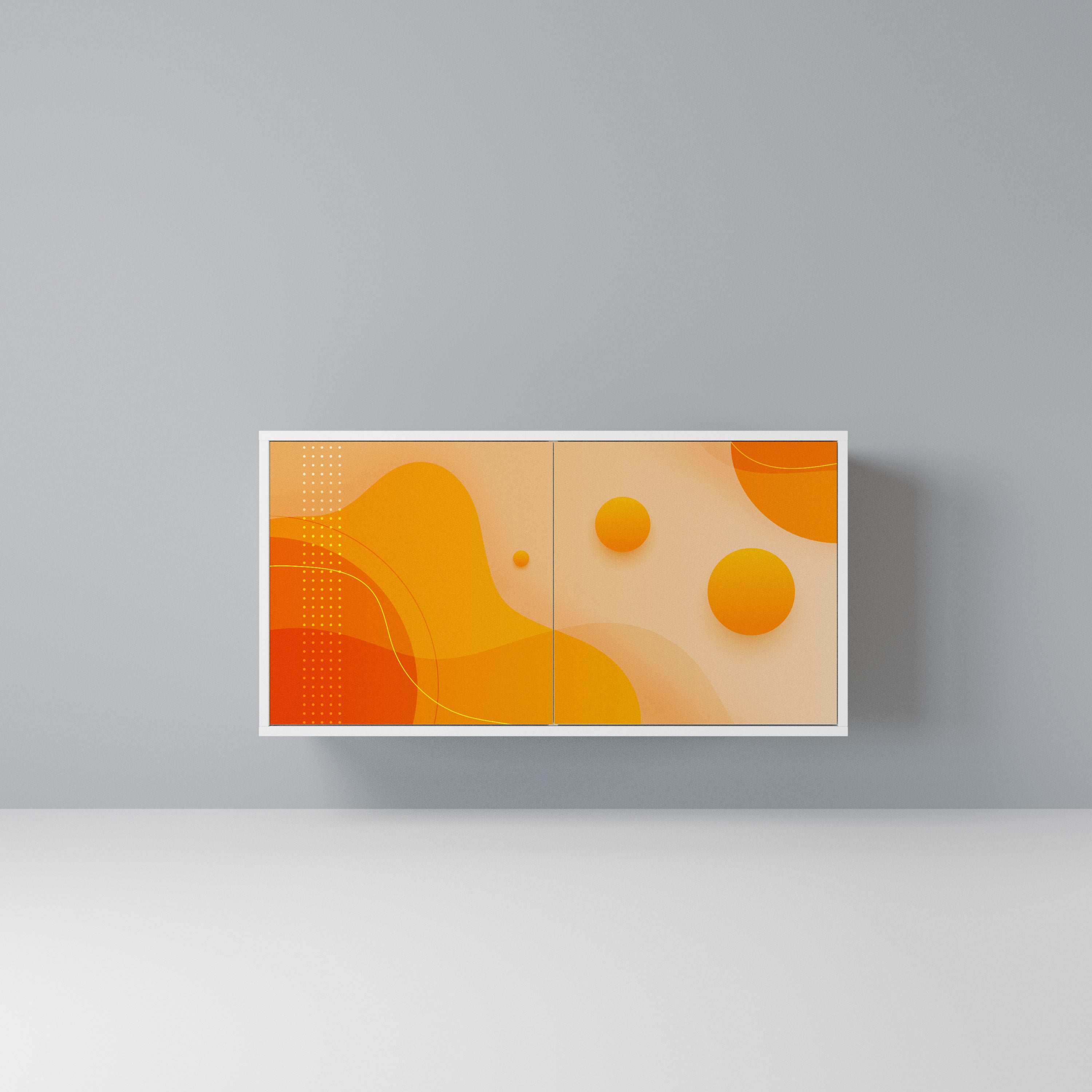 ORANGE ARRANGEMENT Komoda 2-drzwiowa korpus Biały