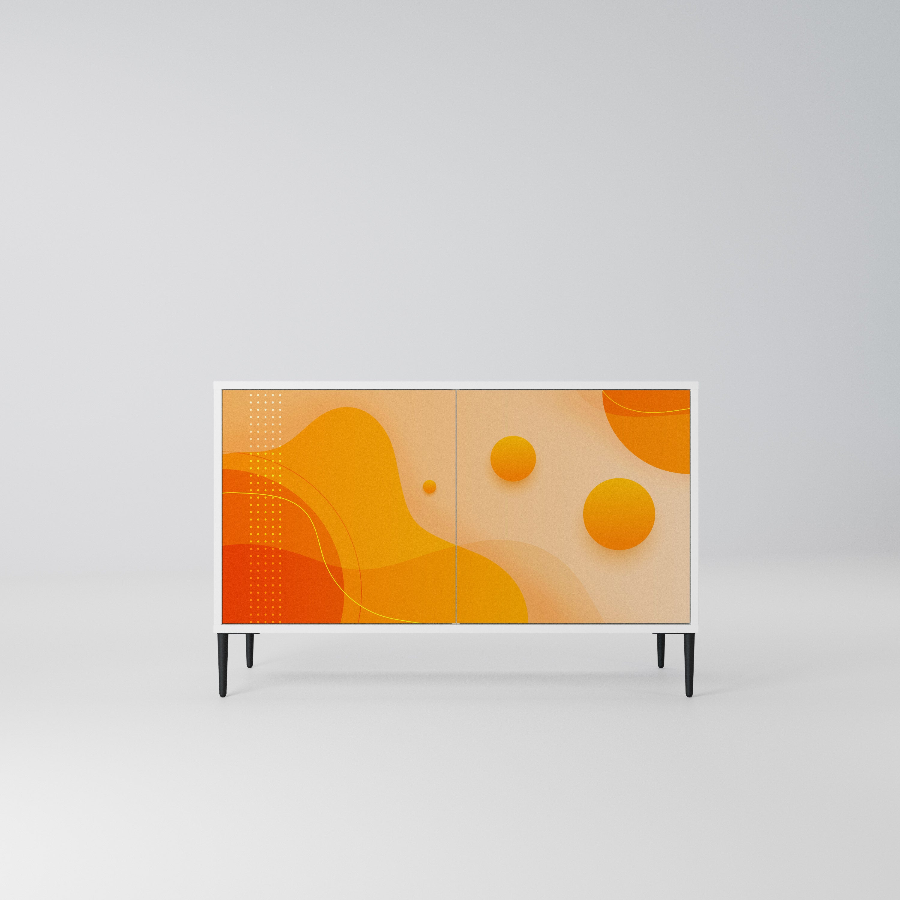 ORANGE ARRANGEMENT Komoda 2-drzwiowa korpus Biały