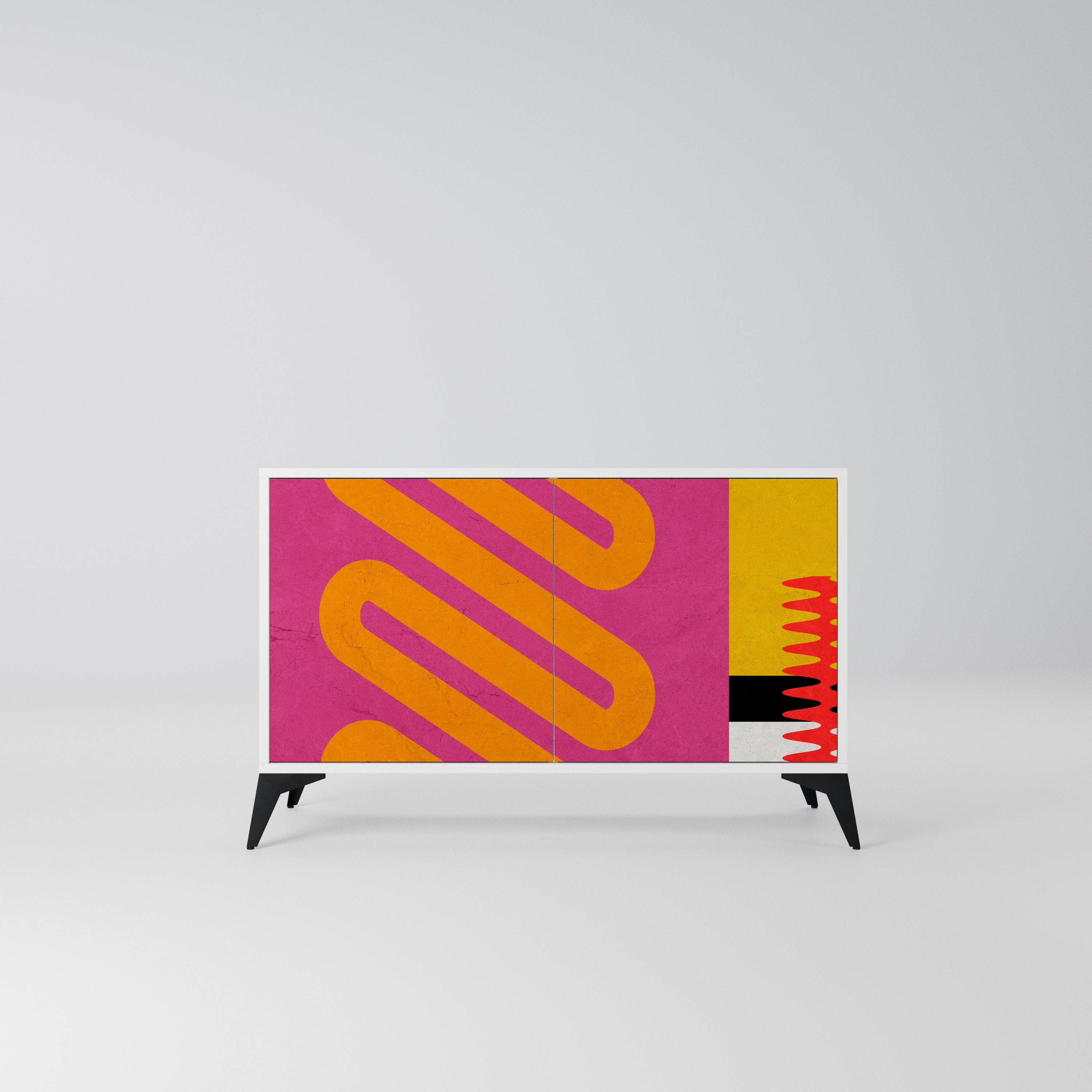 VIVID ART Komoda 2-drzwiowa korpus Biały