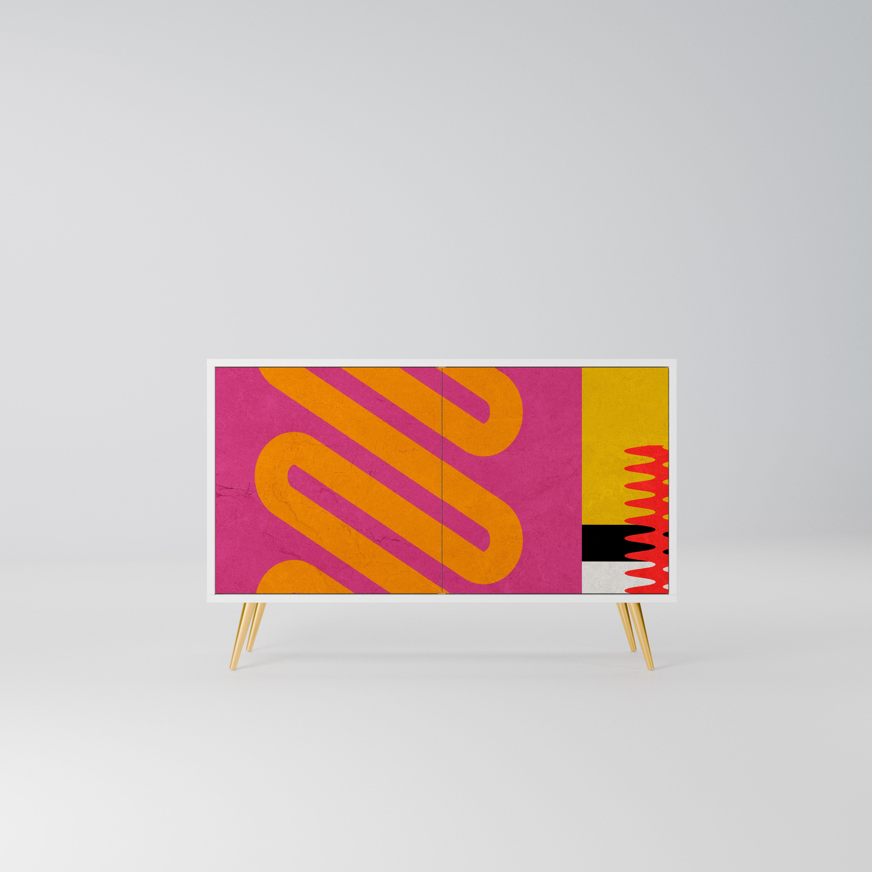 VIVID ART Komoda 2-drzwiowa korpus Biały
