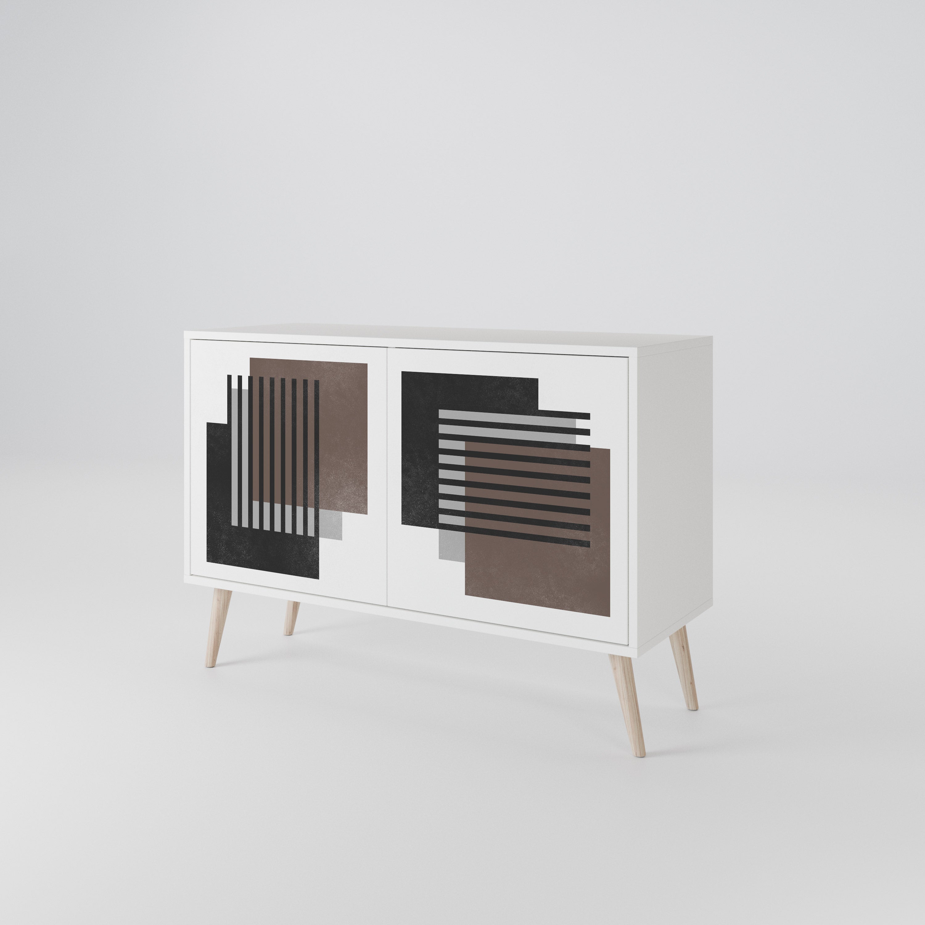 SHADOW SYNCHRONY Komoda 2-drzwiowa korpus Biały