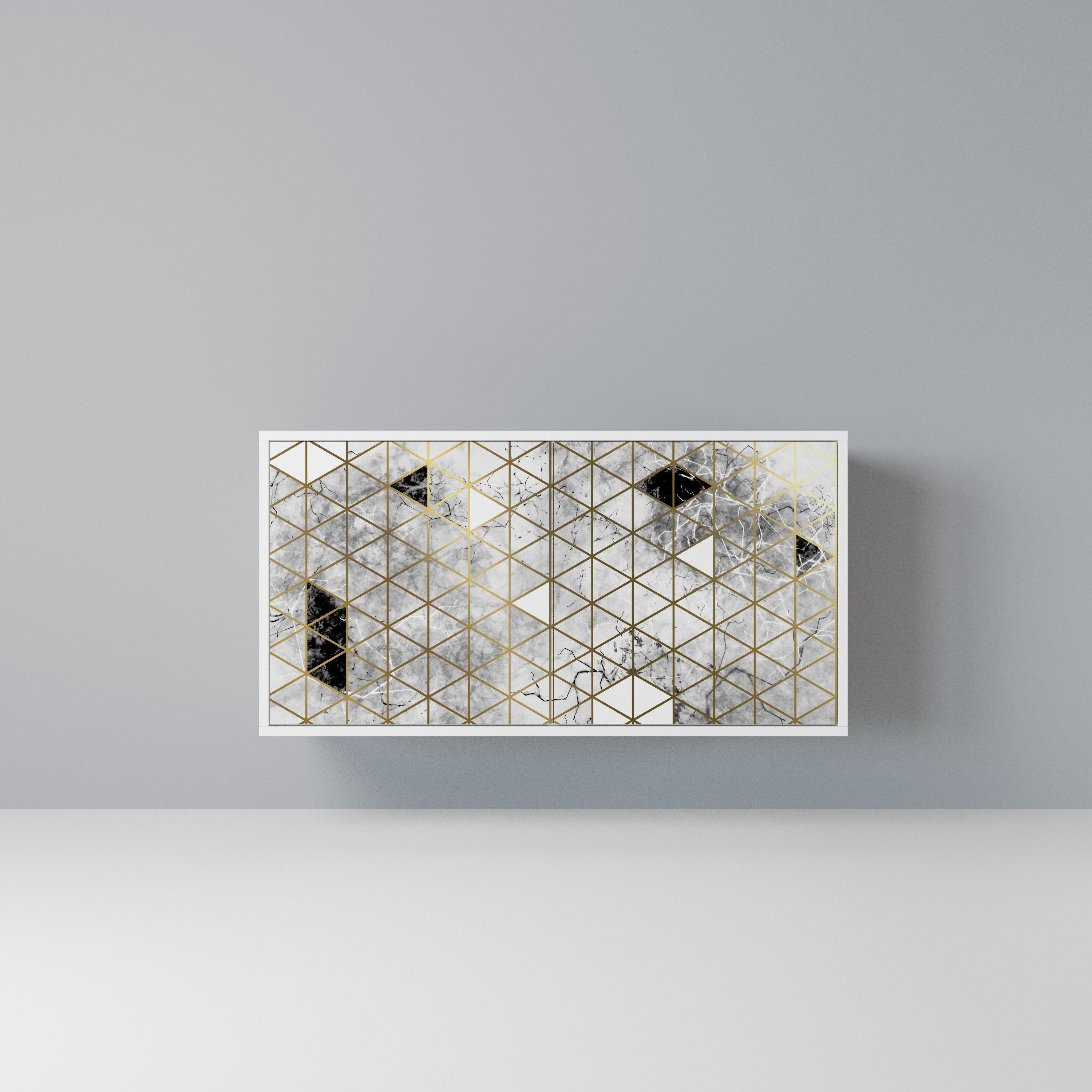 ASHEN ARIA Komoda 2-drzwiowa korpus Biały