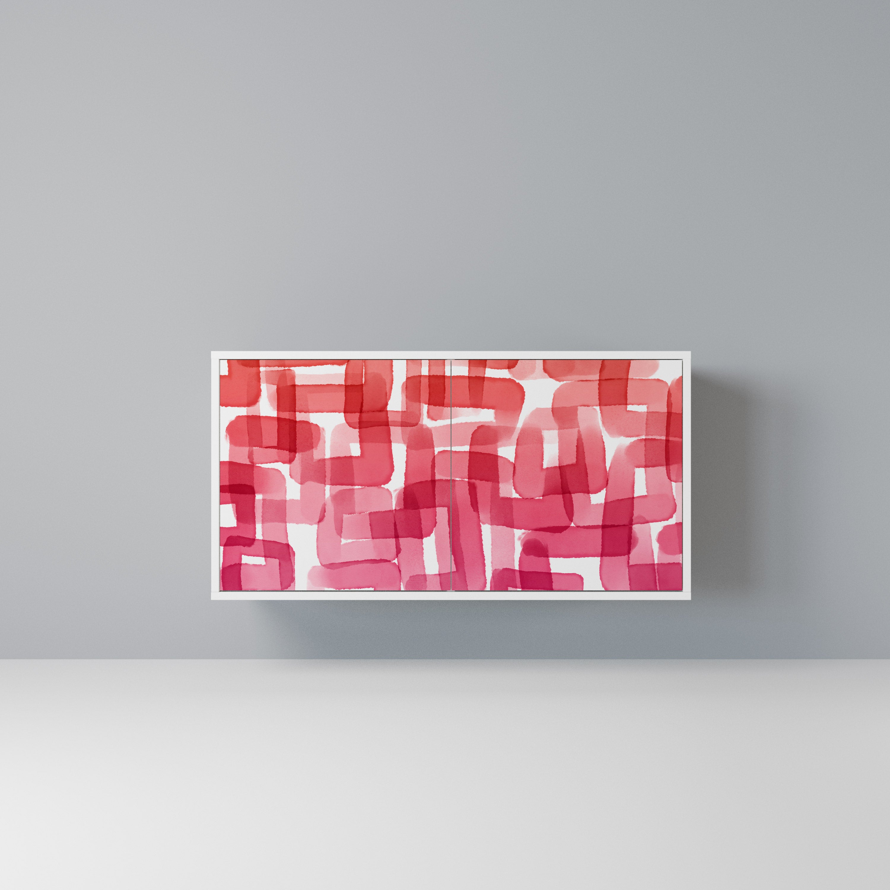 KALEIDOSCOPIC CUBISM Komoda 2-drzwiowa korpus Biały