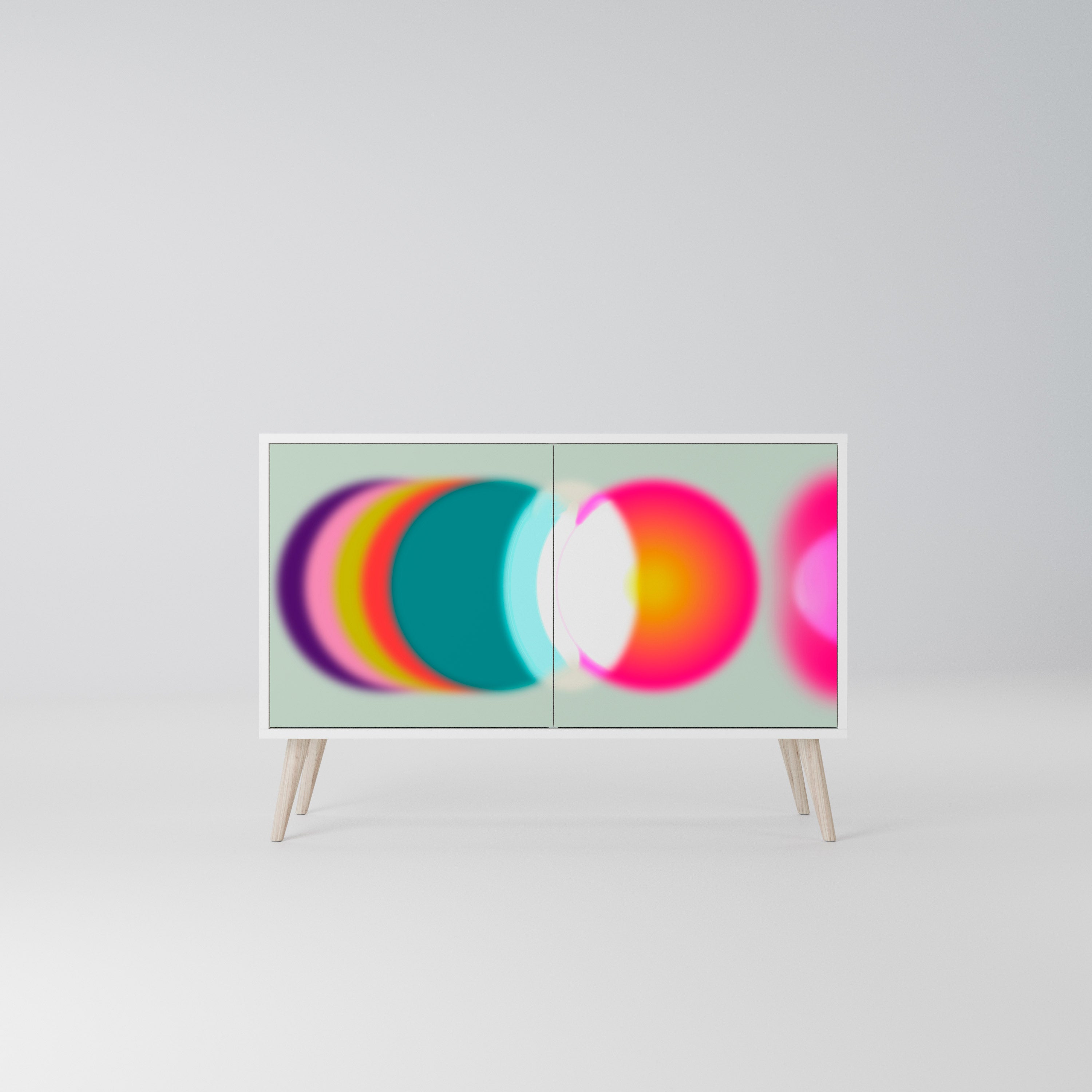 SYMPHONY OF COLORS Komoda 2-drzwiowa korpus Biały