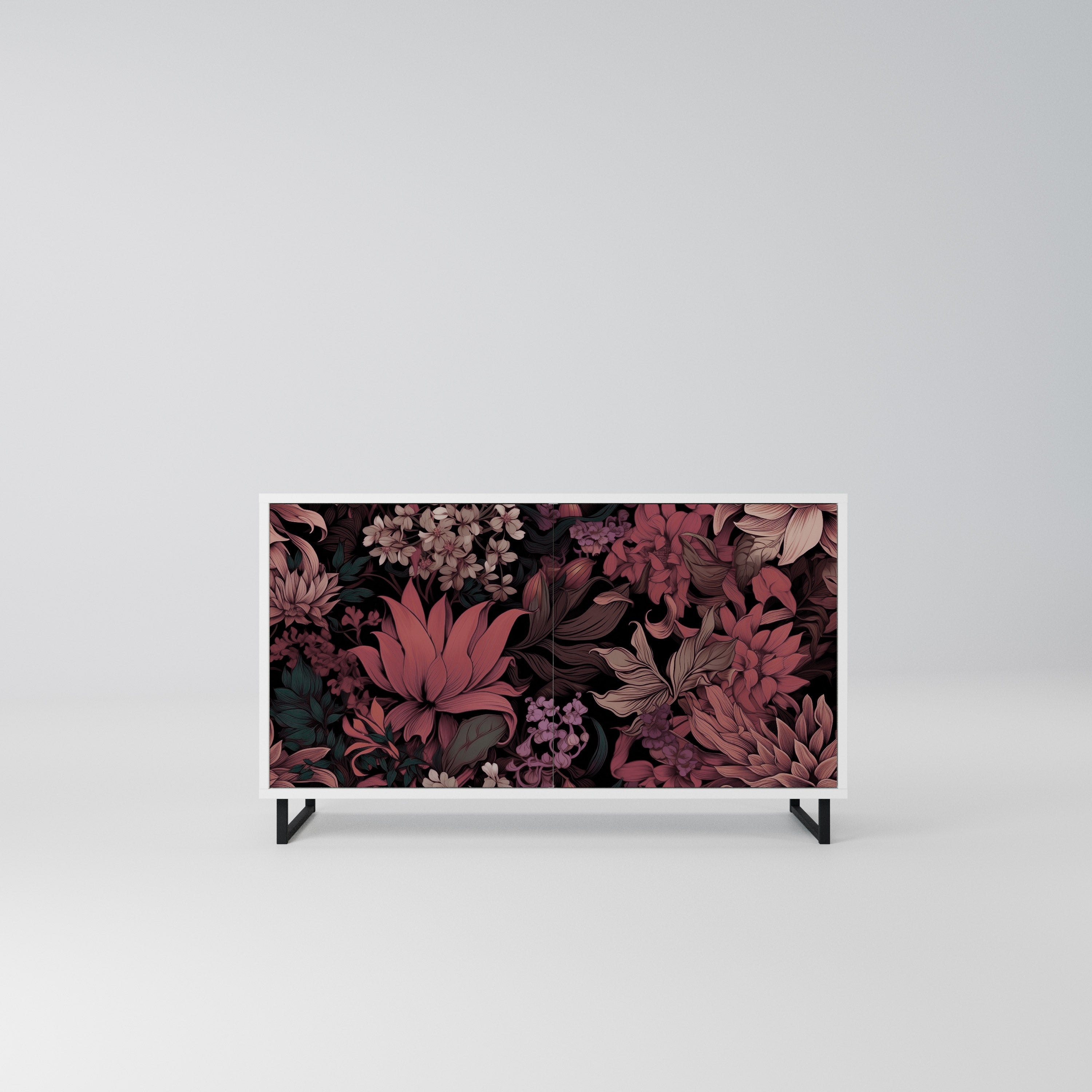 FLORAL WHISPER Komoda 2-drzwiowa korpus Biały