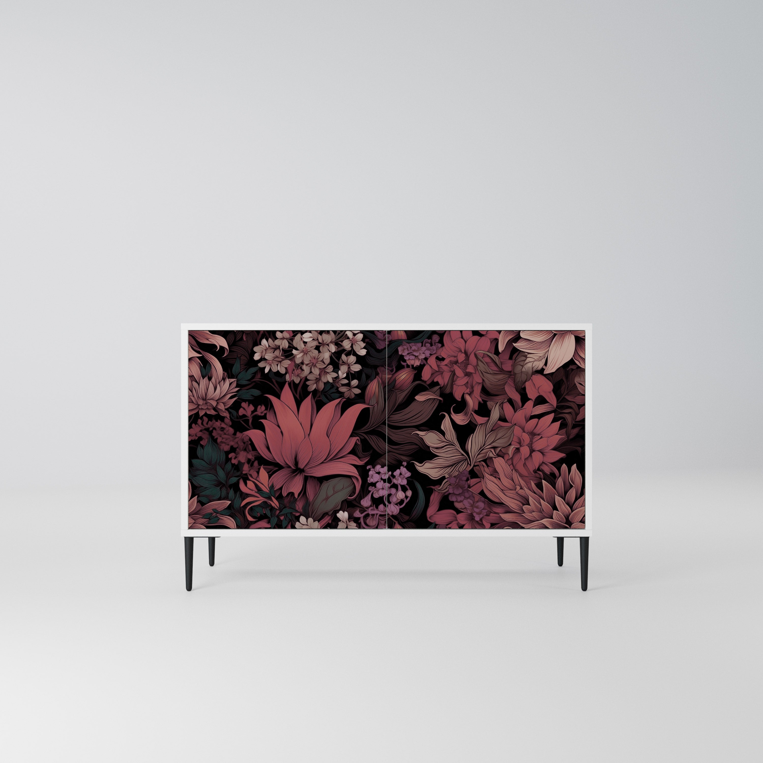 FLORAL WHISPER Komoda 2-drzwiowa korpus Biały