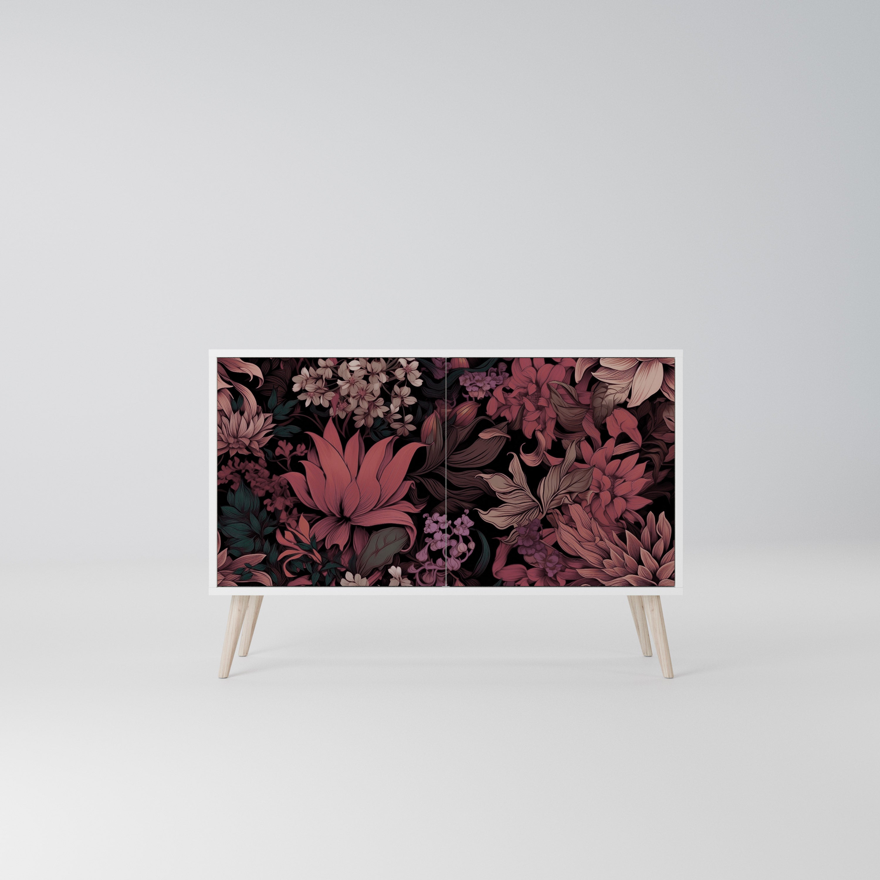 FLORAL WHISPER Komoda 2-drzwiowa korpus Biały