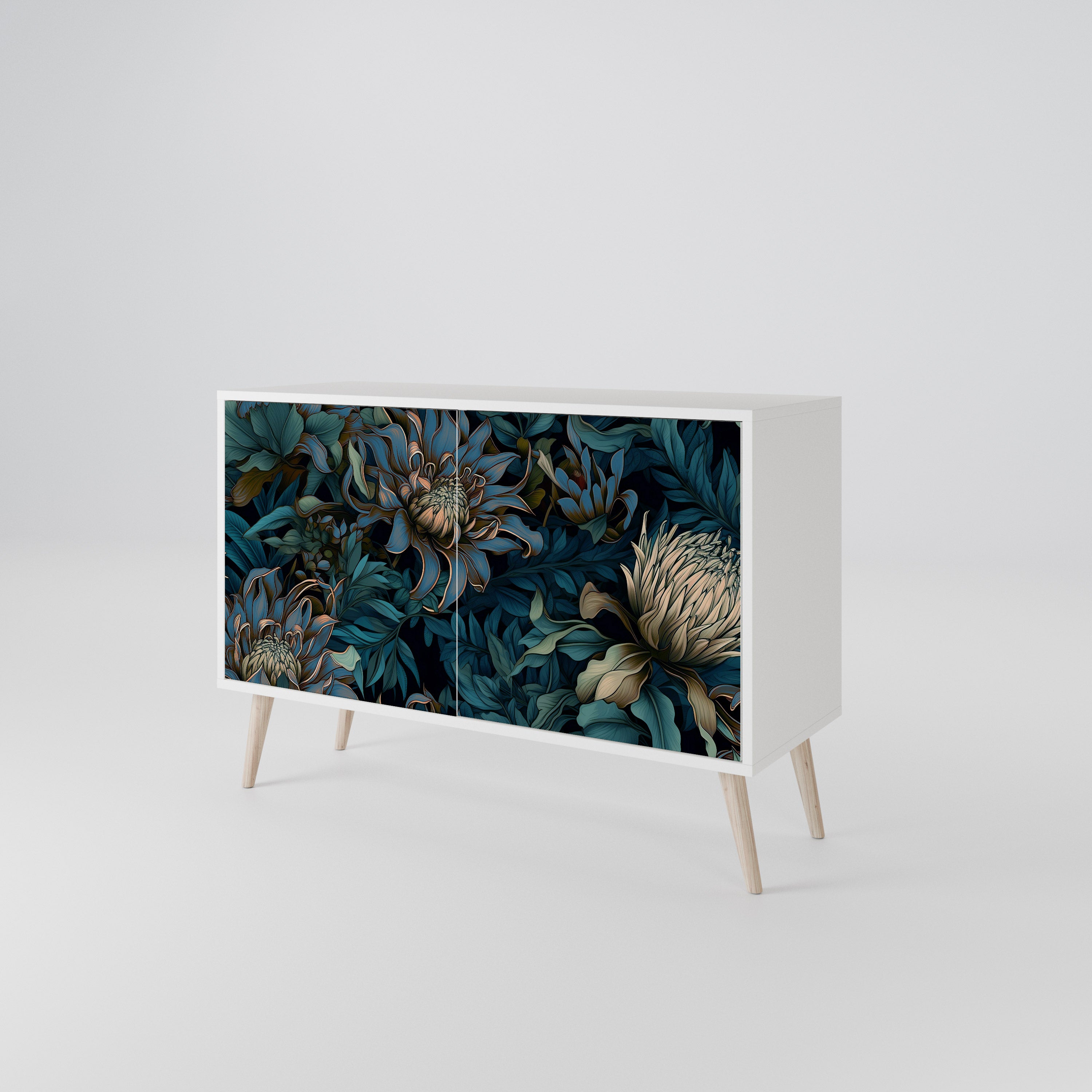 TWILIGHT BLOOM Komoda 2-drzwiowa korpus Biały