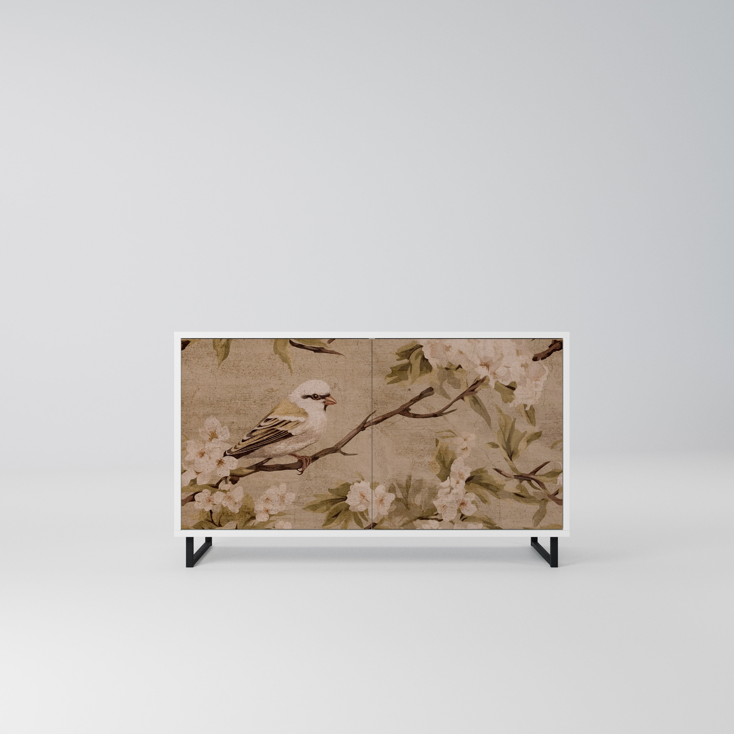 PETAL DISTINGUISH Komoda 2-drzwiowa korpus Biały