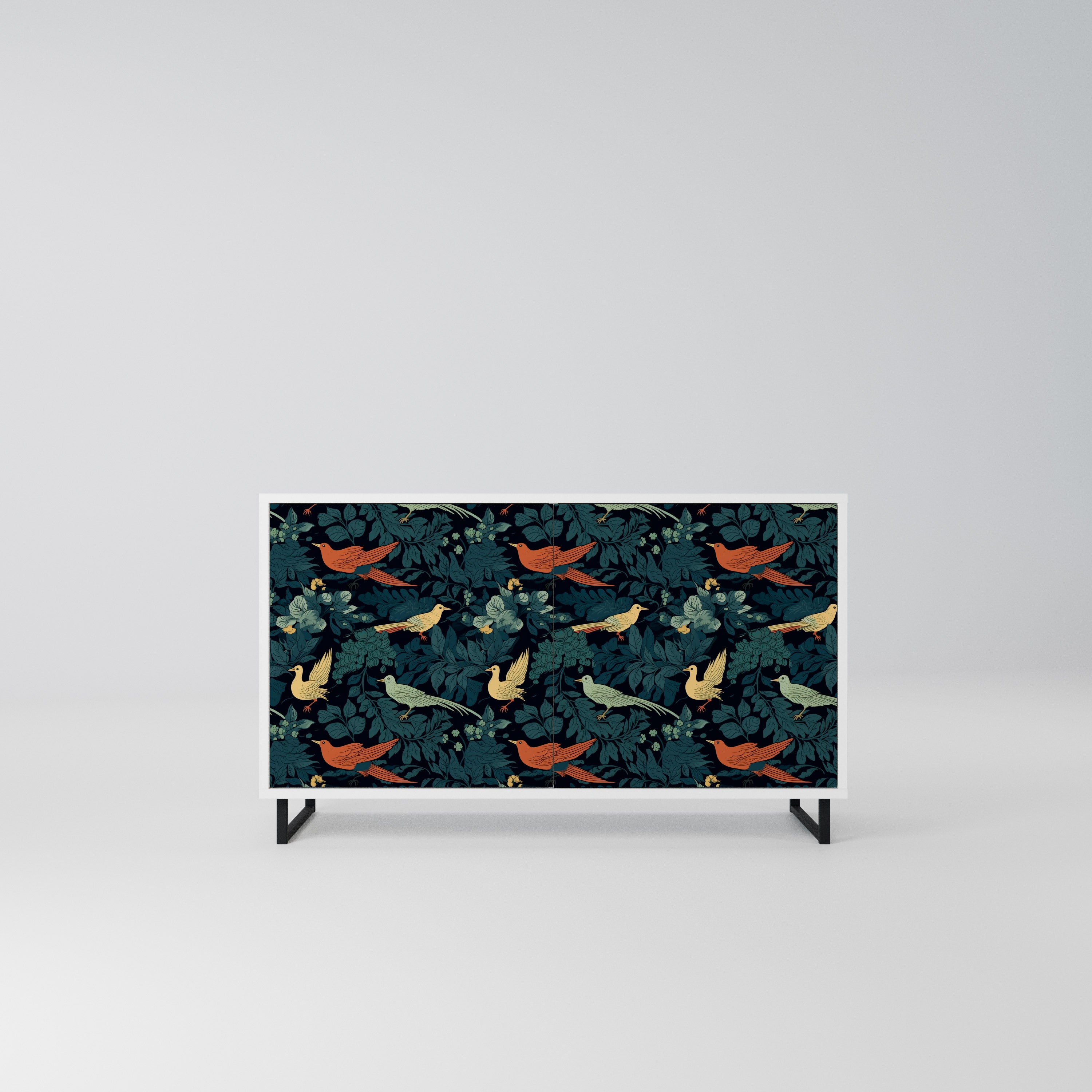 FOWL ORNAMENT Komoda 2-drzwiowa korpus Biały