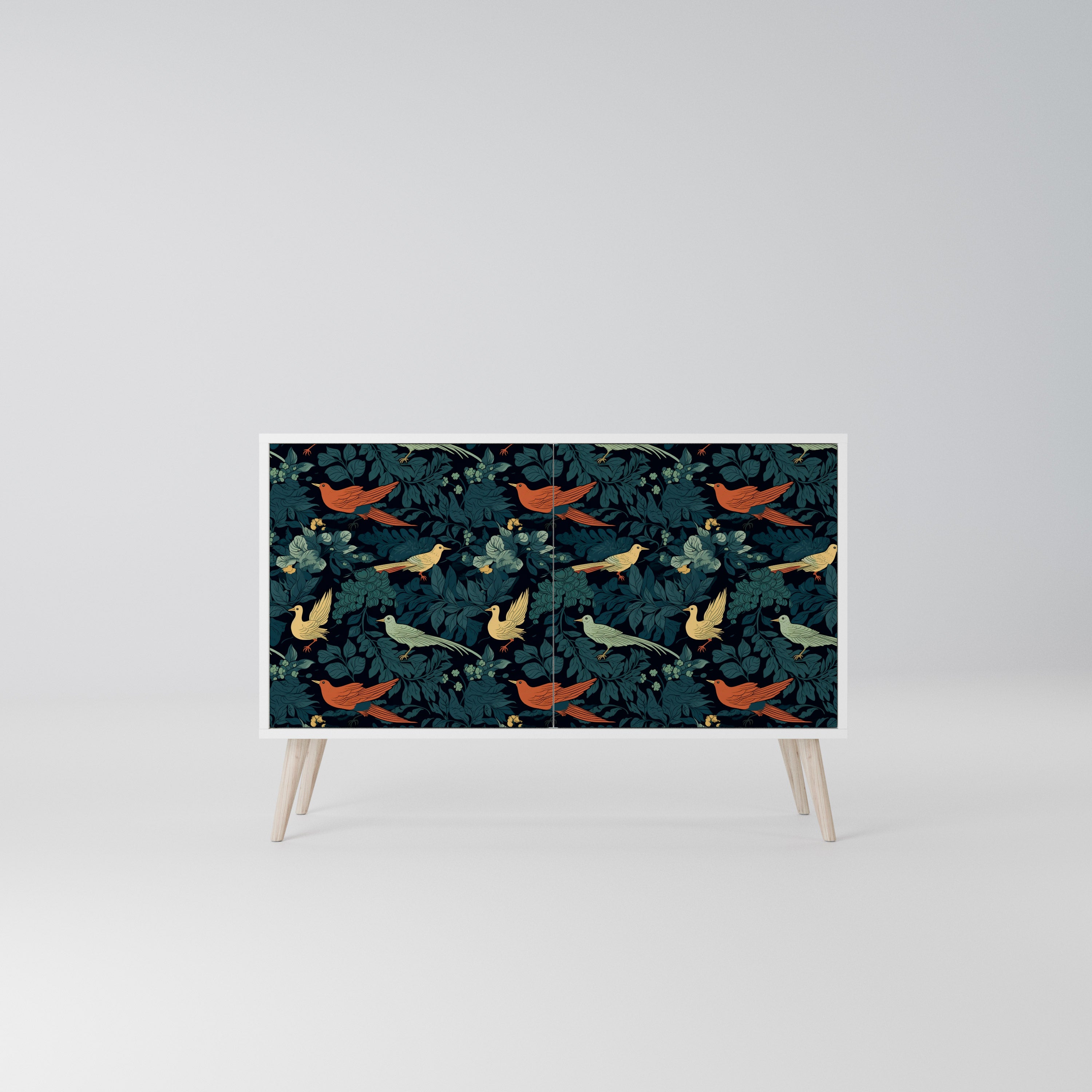 FOWL ORNAMENT Komoda 2-drzwiowa korpus Biały