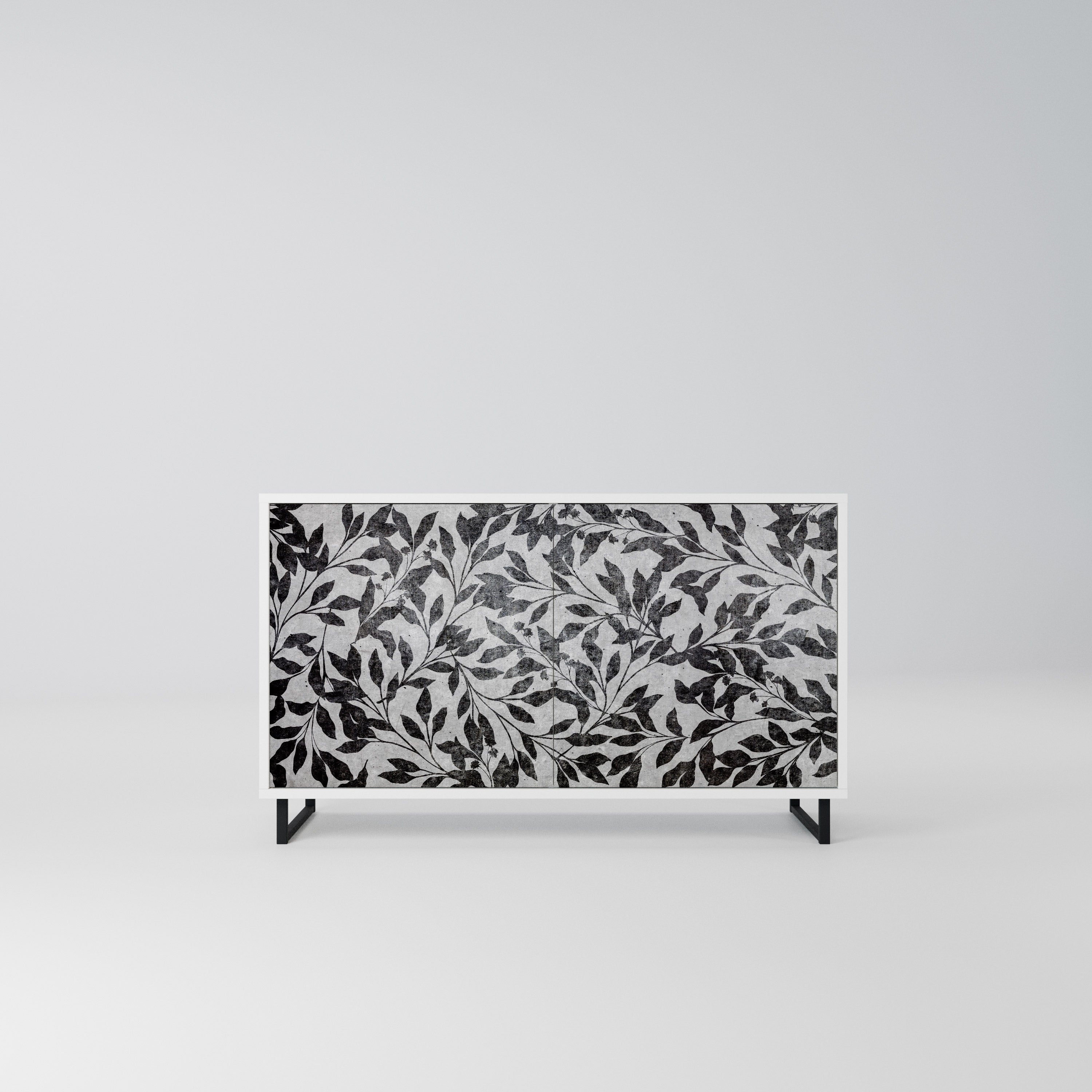 CHARCOAL SPROUT Komoda 2-drzwiowa korpus Biały