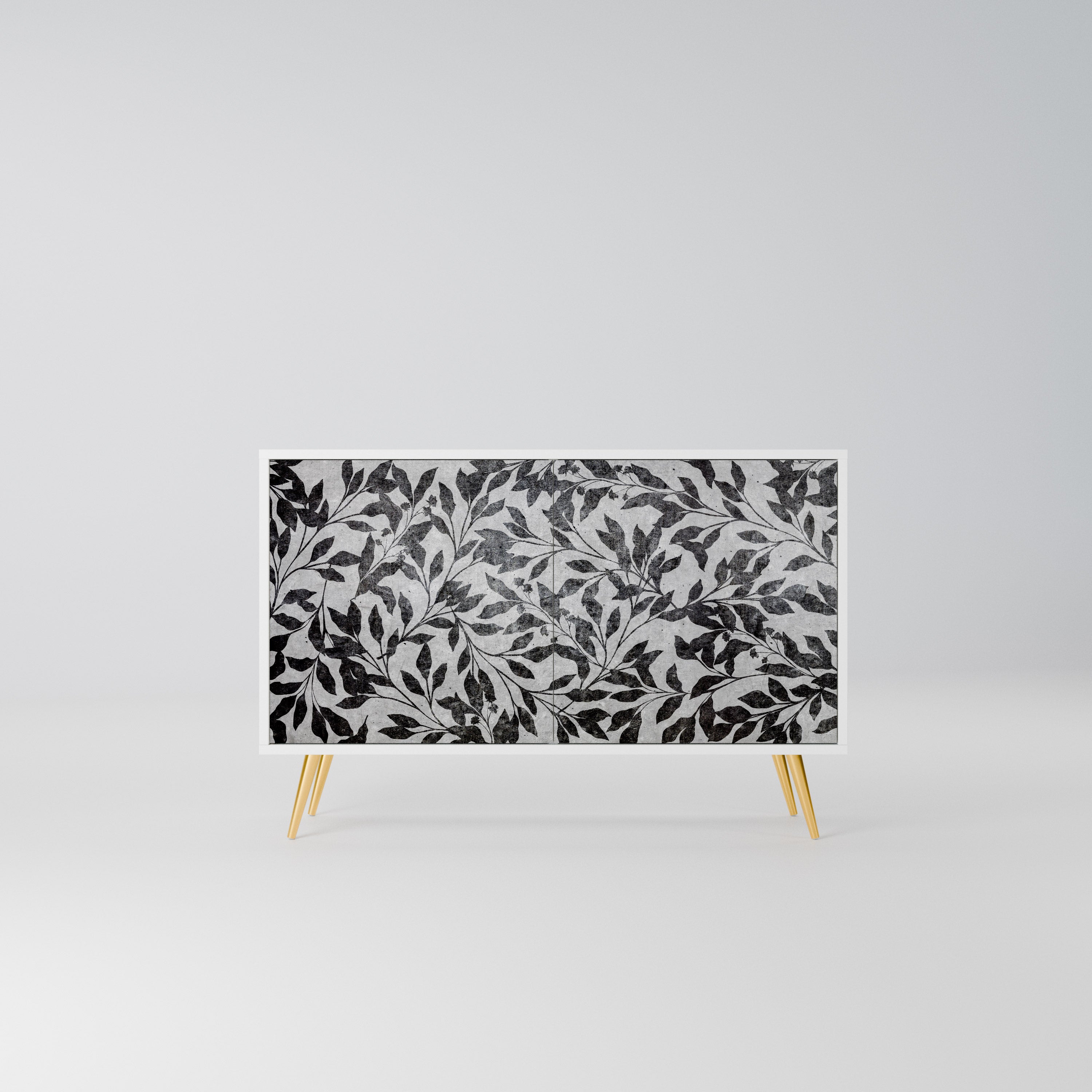 CHARCOAL SPROUT Komoda 2-drzwiowa korpus Biały
