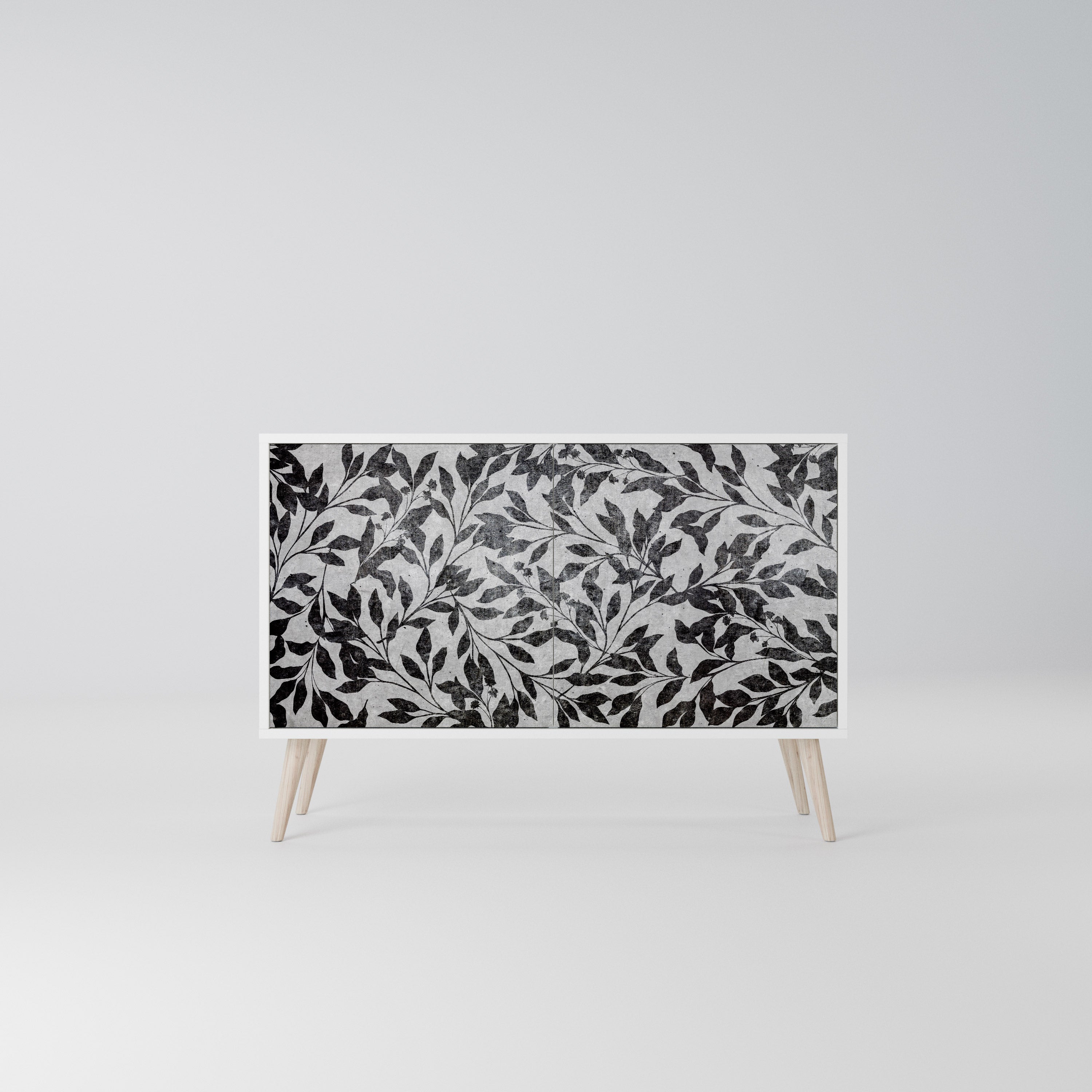 CHARCOAL SPROUT Komoda 2-drzwiowa korpus Biały