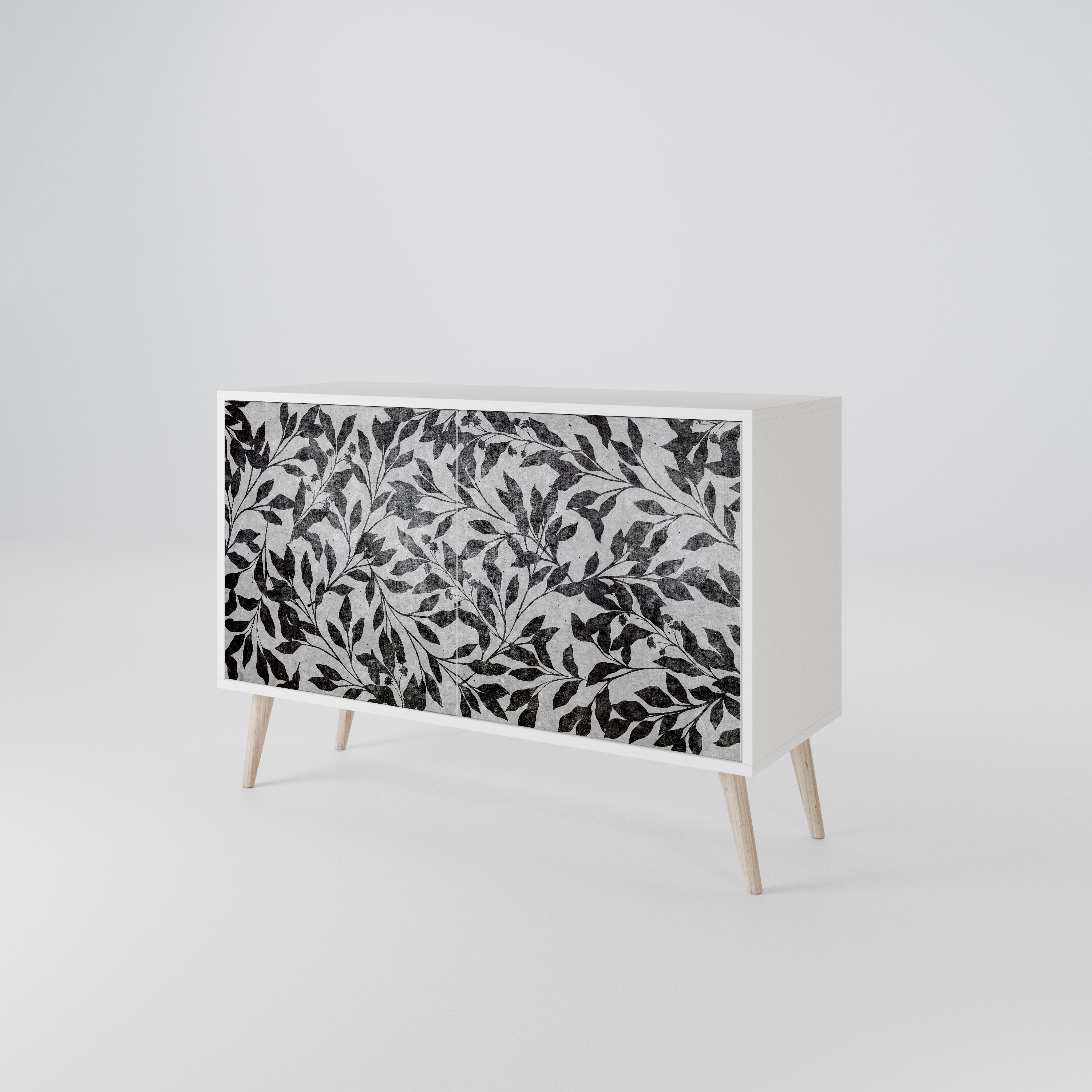 CHARCOAL SPROUT Komoda 2-drzwiowa korpus Biały