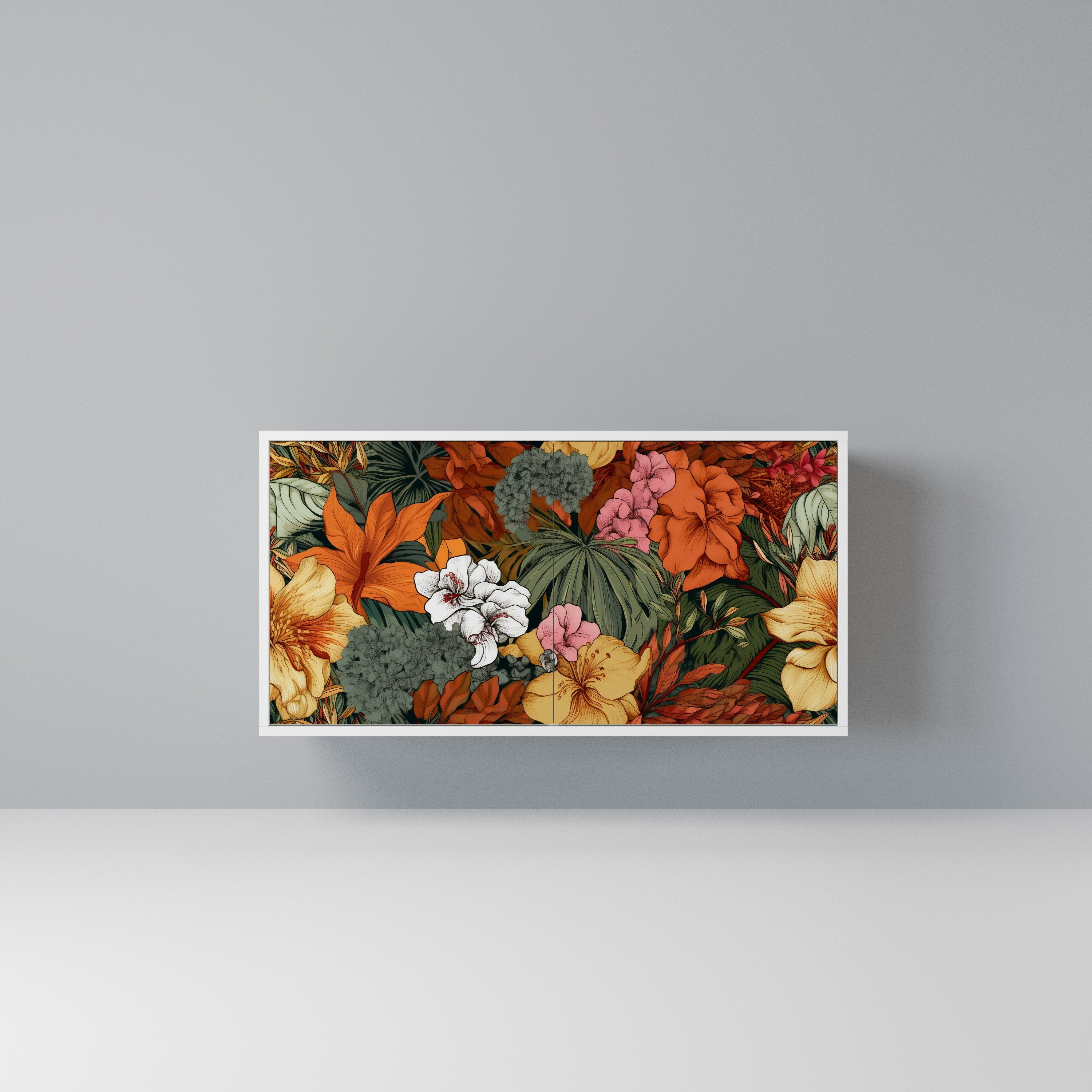 RADIANT FLORA Komoda 2-drzwiowa korpus Biały