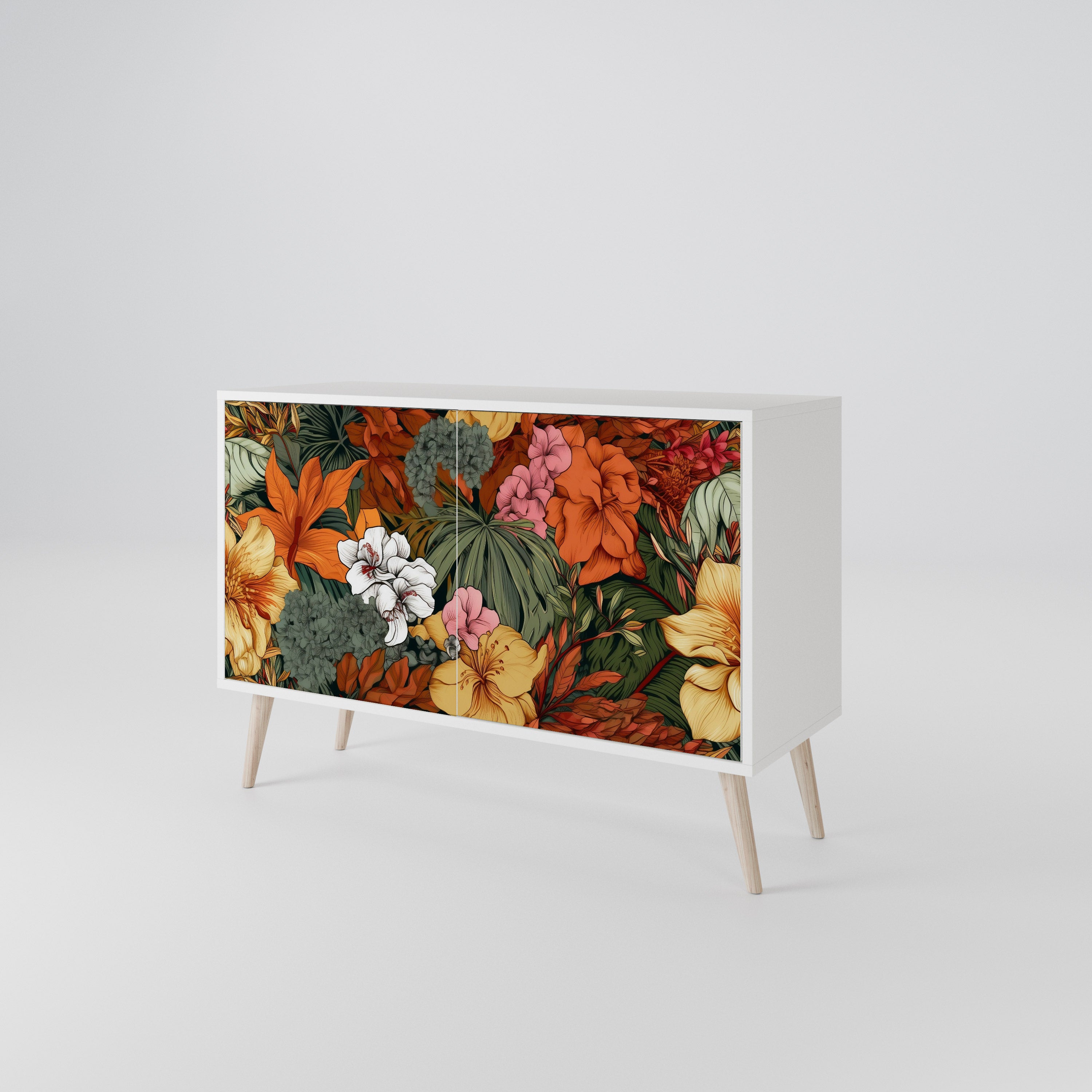 RADIANT FLORA Komoda 2-drzwiowa korpus Biały