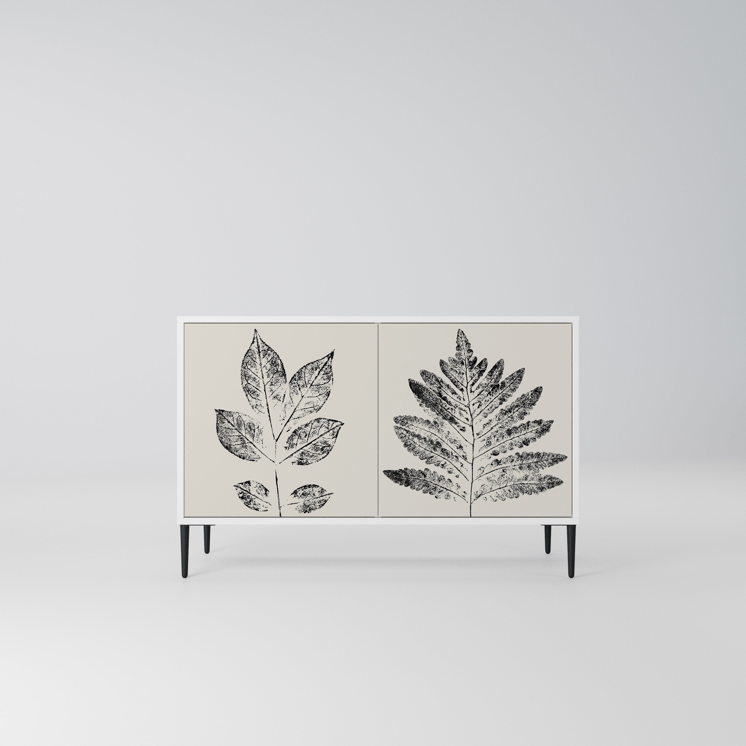 LEAFY STAMPS Komoda 2-drzwiowa korpus Biały