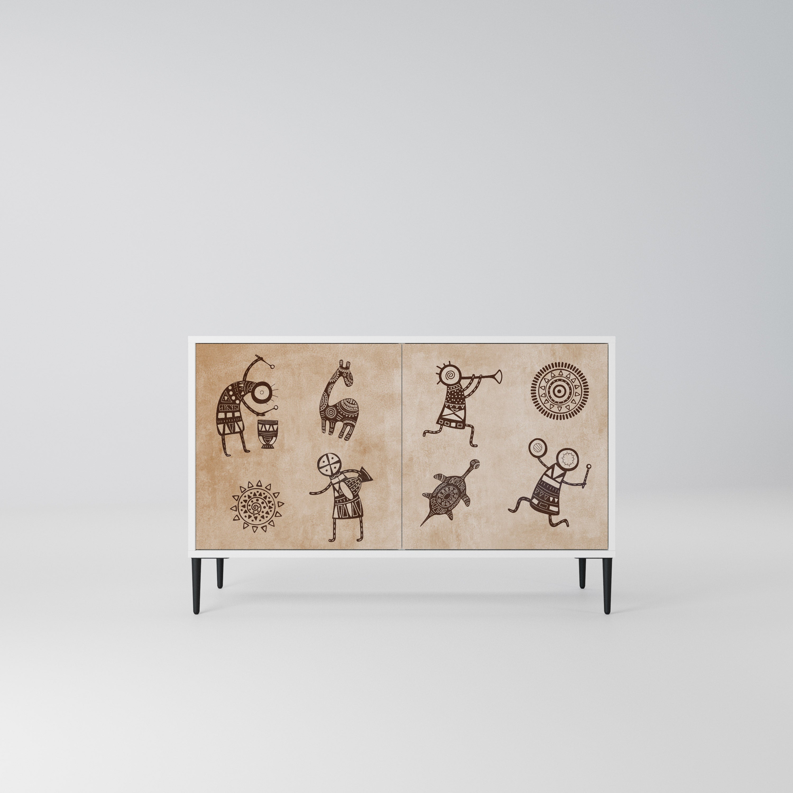 AFRICAN STYLE Komoda 2-drzwiowa korpus Biały