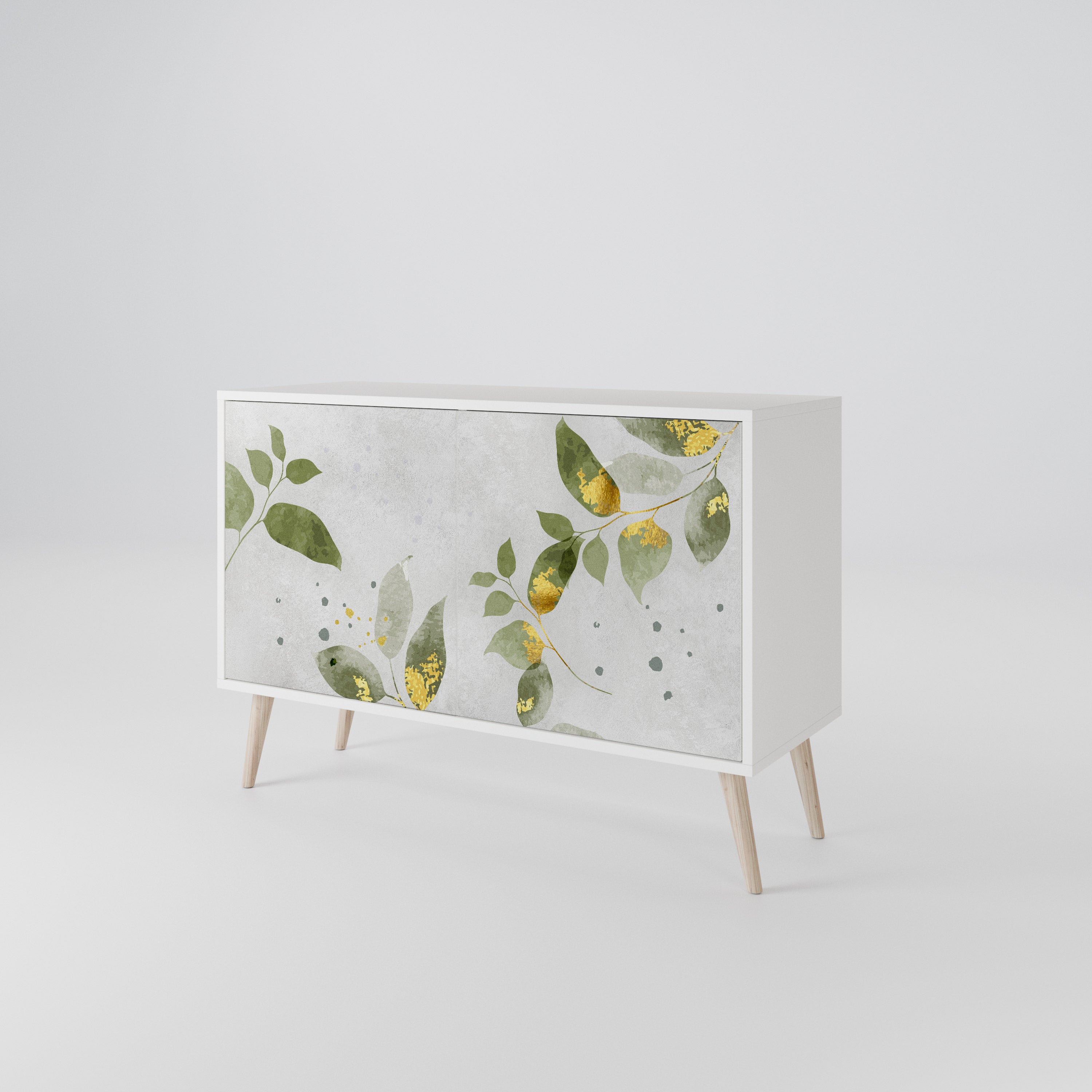 ELEGANT BOTANICS Komoda 2-drzwiowa korpus Biały