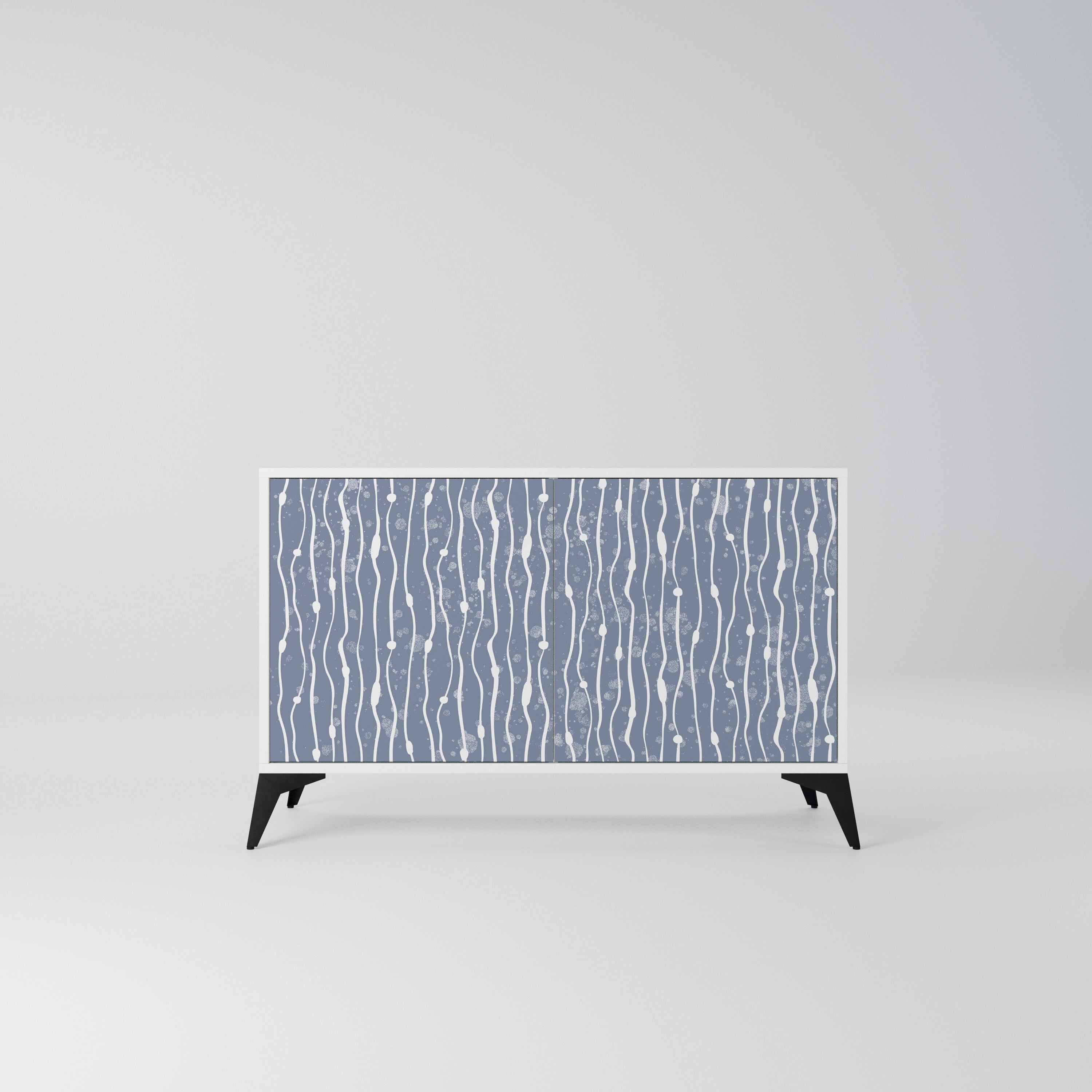 GRAPHITE RAIN Komoda 2-drzwiowa korpus Biały