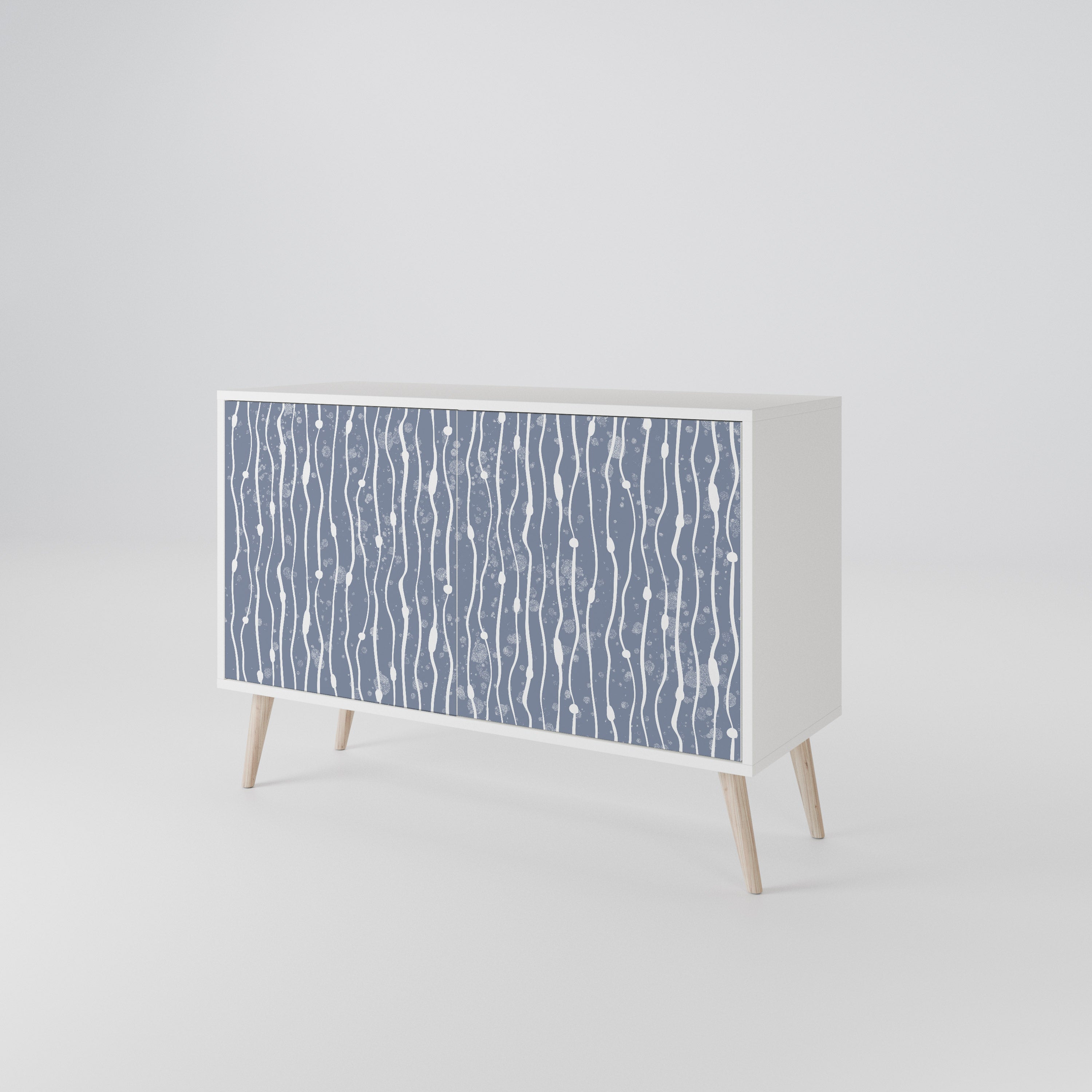 GRAPHITE RAIN Komoda 2-drzwiowa korpus Biały
