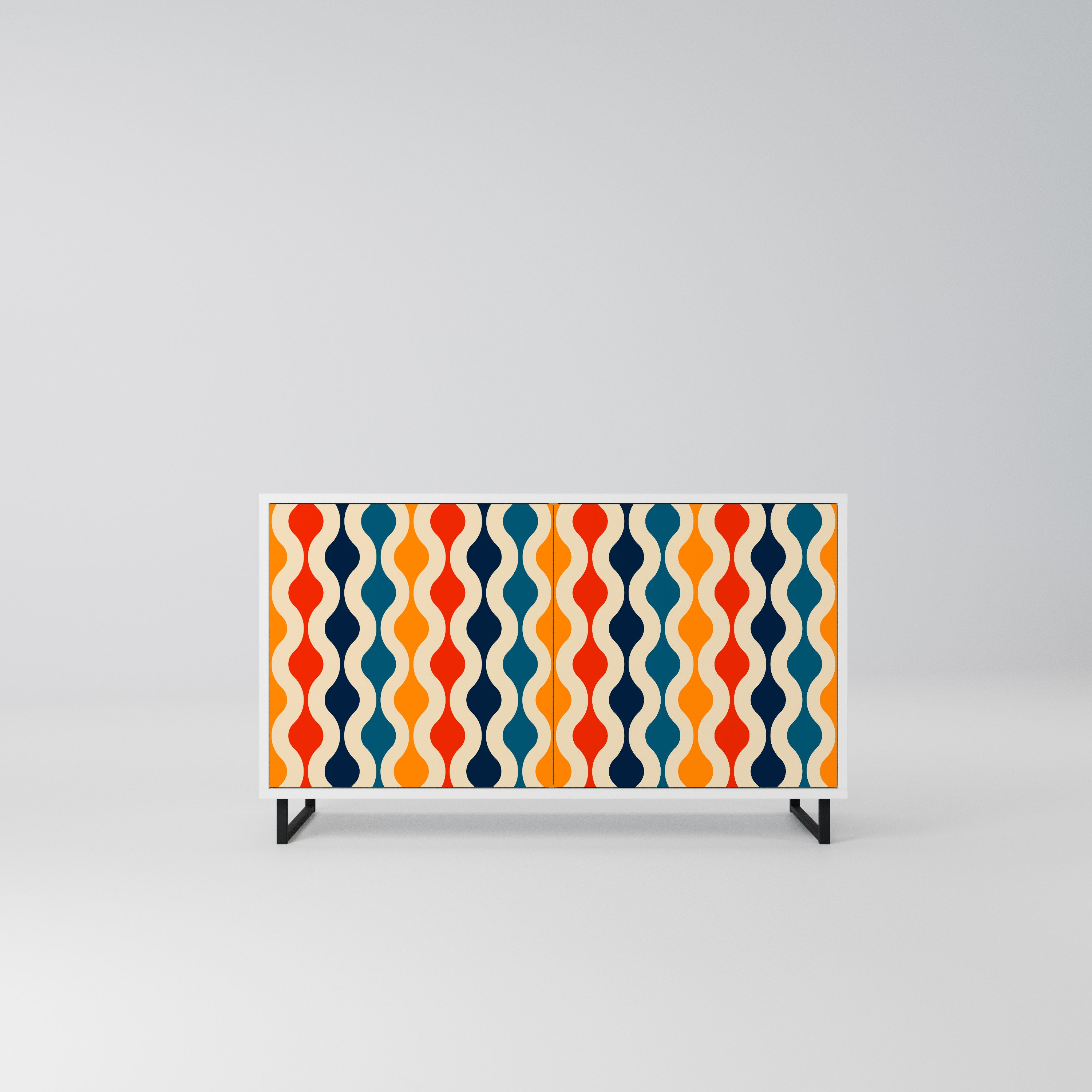 COLORFUL NOSTALGIA Komoda 2-drzwiowa korpus Biały