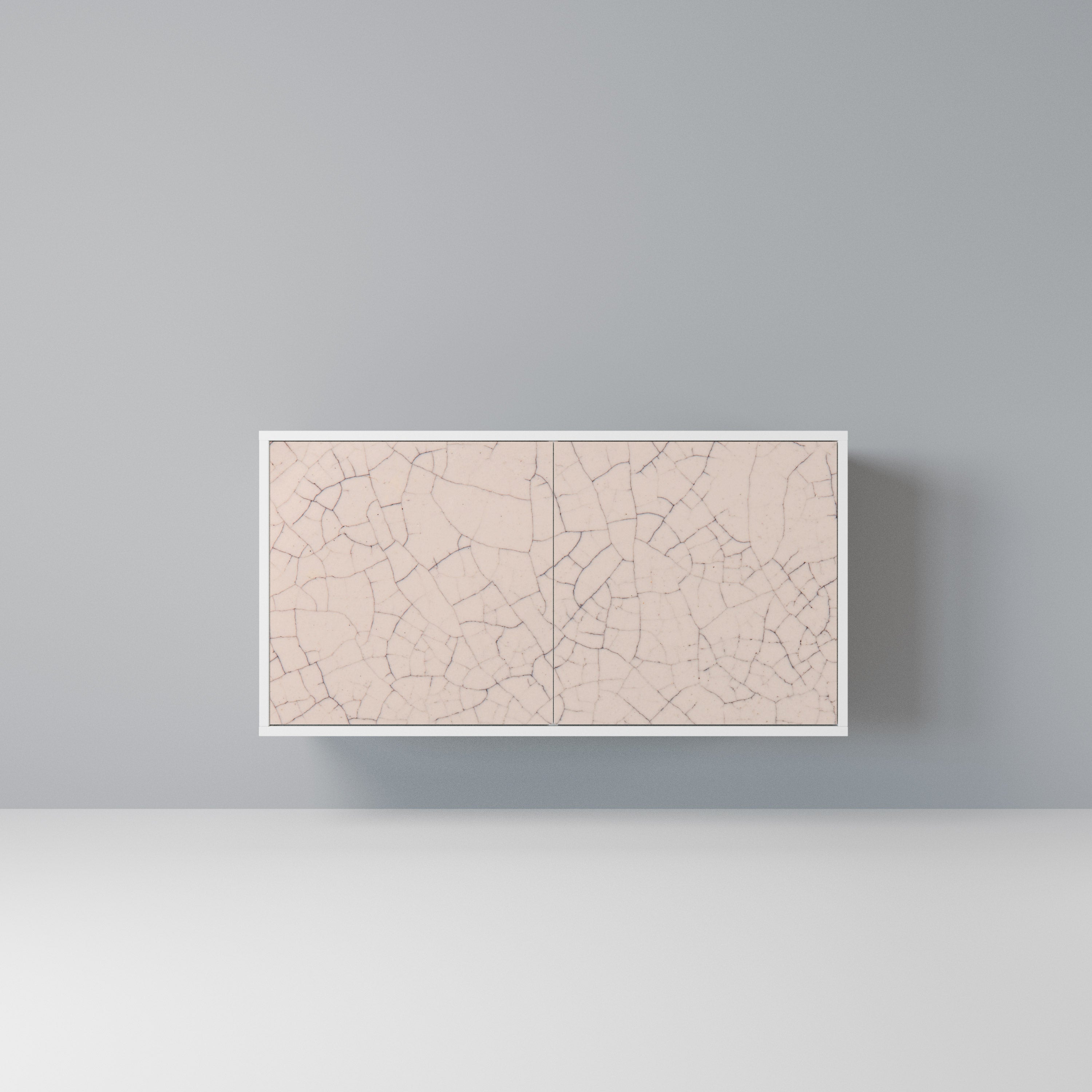 CERAMIC TEXTURE Komoda 2-drzwiowa korpus Biały